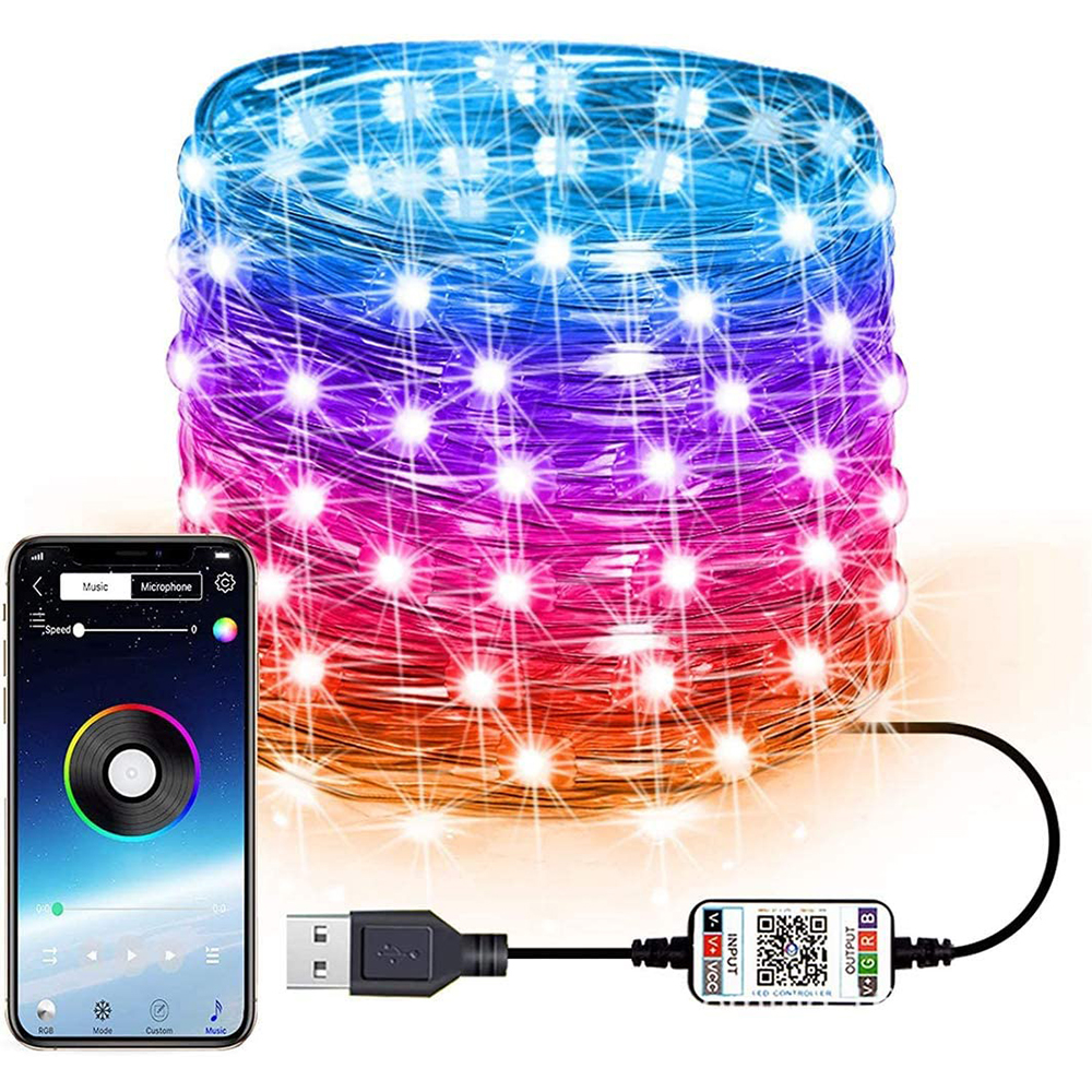 Alarm Systems - Smart for Alexa WiFi LED RGB Fairy String Light USB ...