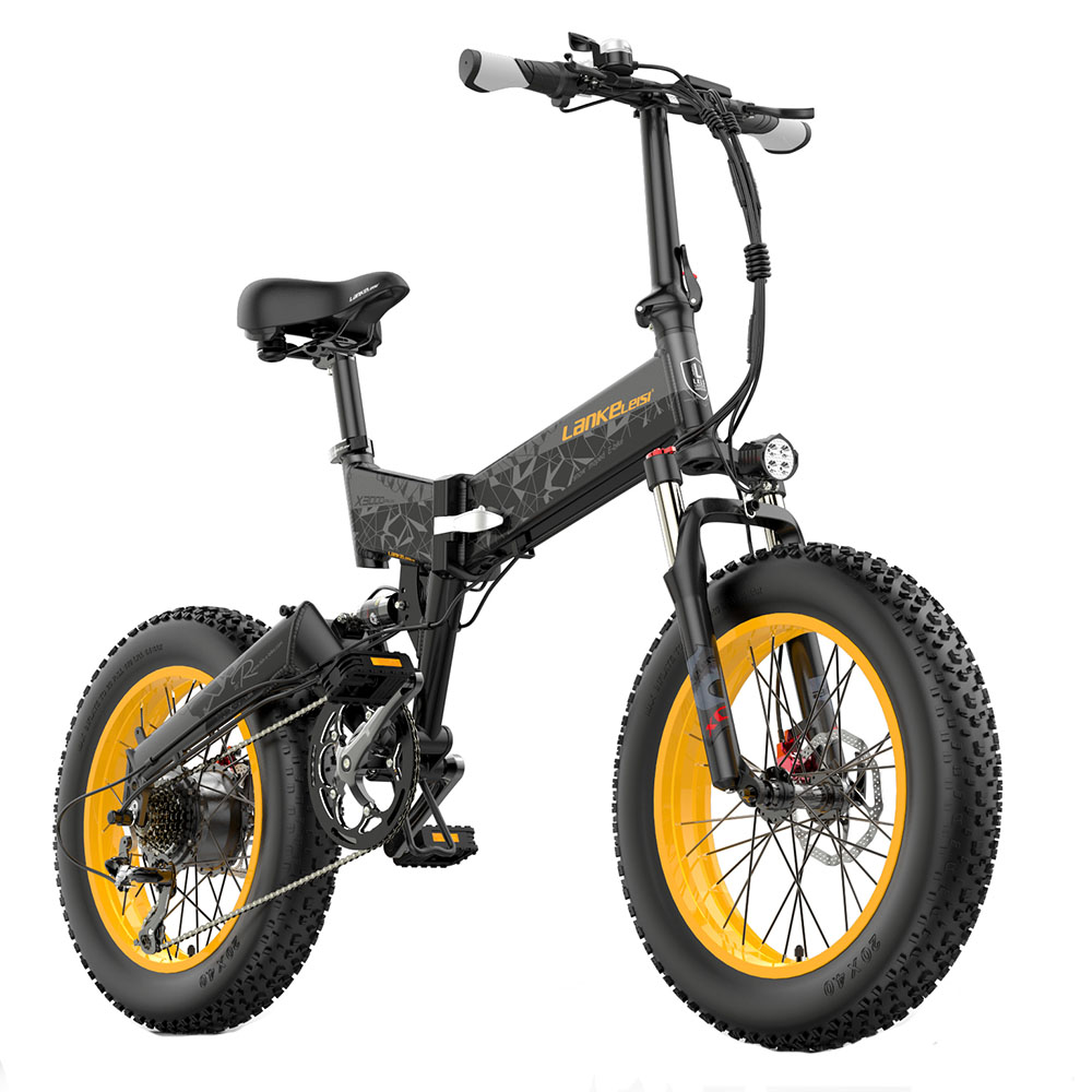 Find EU Direct LANKELEISI X3000PLUS 17 5Ah 48V 1000W Folding Moped Electric Bicycle 20 Inches 110km Mileage Range Max Load 150kg for Sale on Gipsybee.com with cryptocurrencies