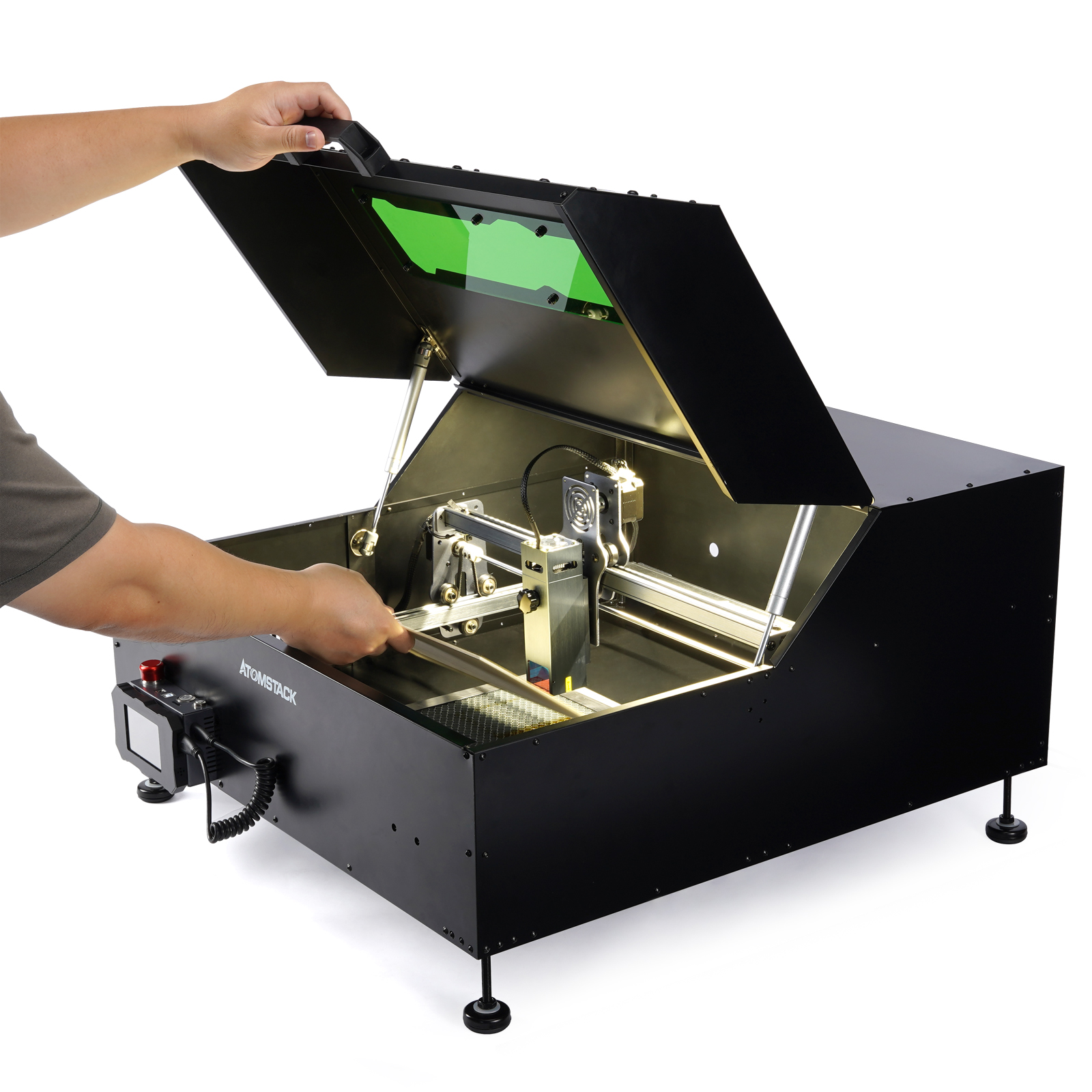 Find Atomstack B1 Enclosure Safe Dust Proof Cover for Laser Engraving Cutting Machine for Sale on Gipsybee.com with cryptocurrencies