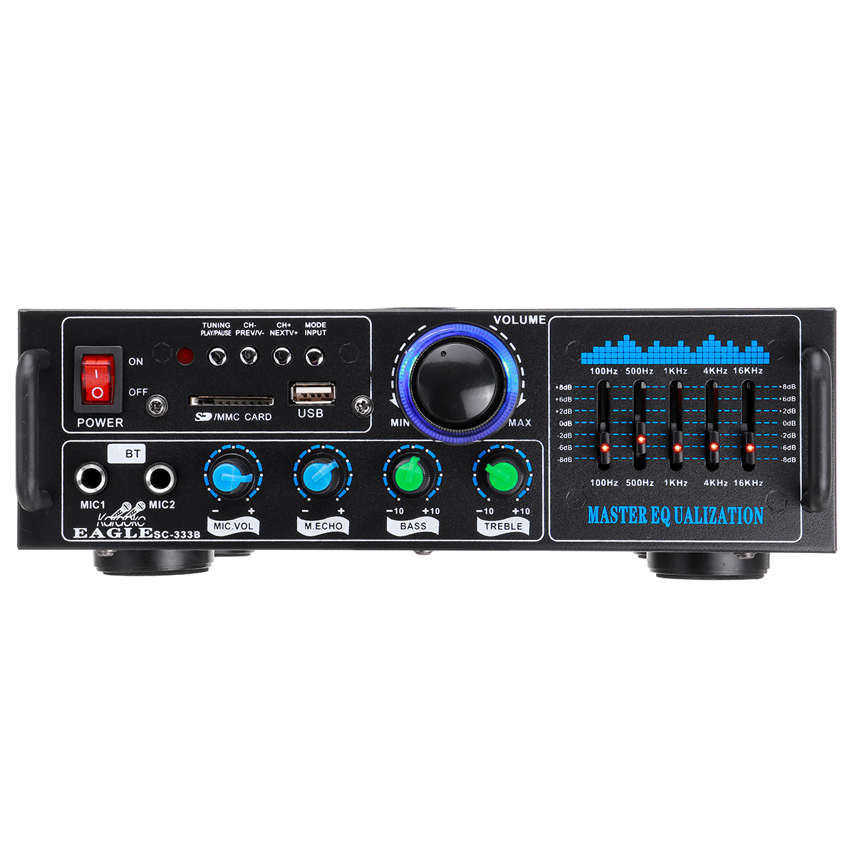 Find 2000W Dual Channel Wireless bluetooth 5 0 Stereo Amplifier Digital HiFi Audio Power Amplifier Mixer Support FM Function Remote Control for Stage Home Car Karaoke for Sale on Gipsybee.com with cryptocurrencies