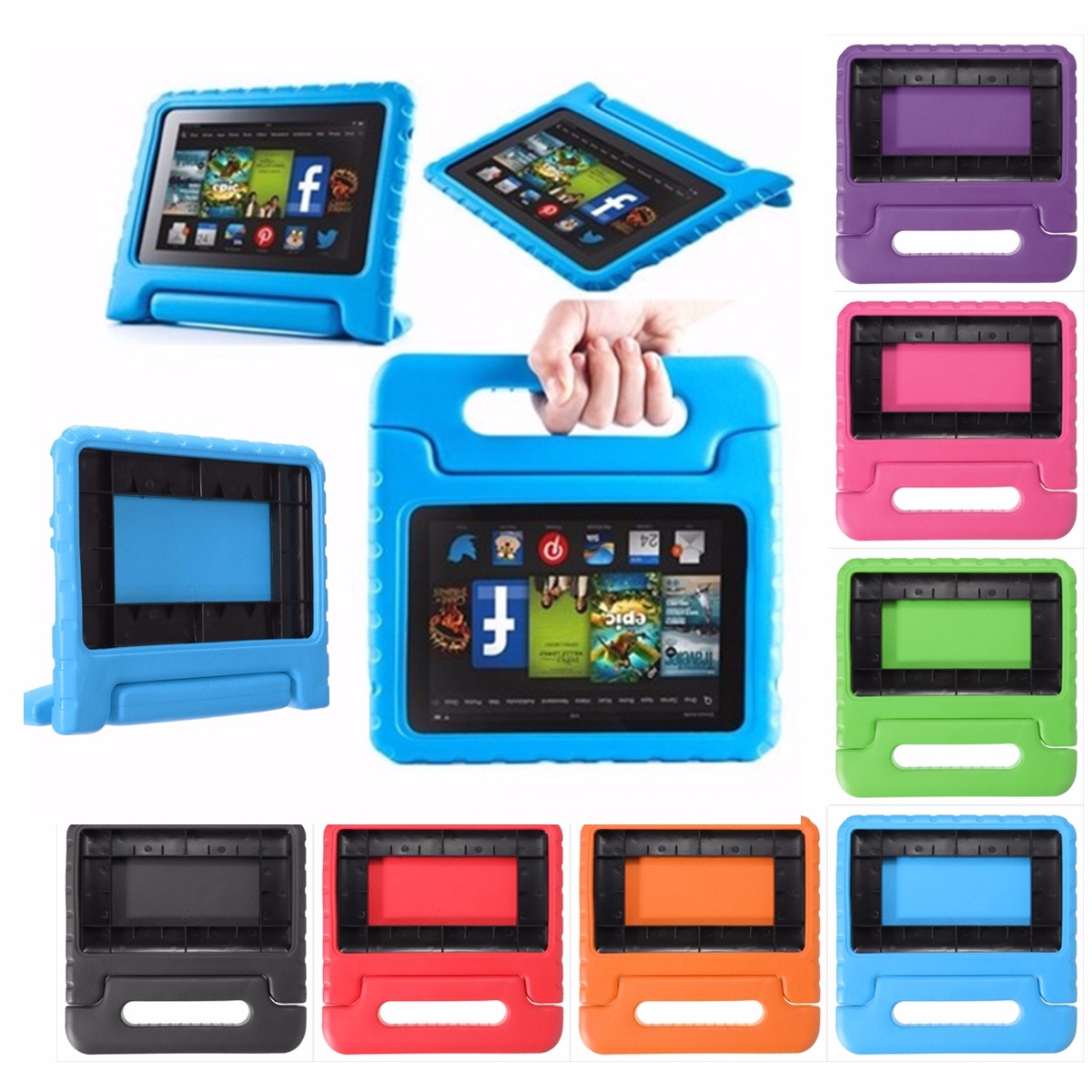 Find Safe Case EVA Foam Cover Stand for Kindle 7 Inch 2015 for Sale on Gipsybee.com with cryptocurrencies