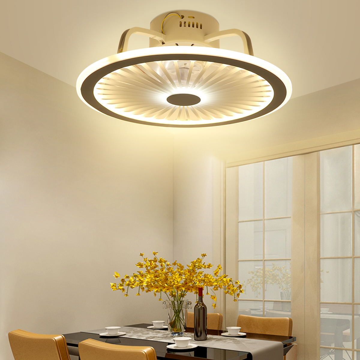 Find Smart Ceiling Fan Light 3 Colors Led Fan with Remote Control bluetooth Speaker for Sale on Gipsybee.com with cryptocurrencies