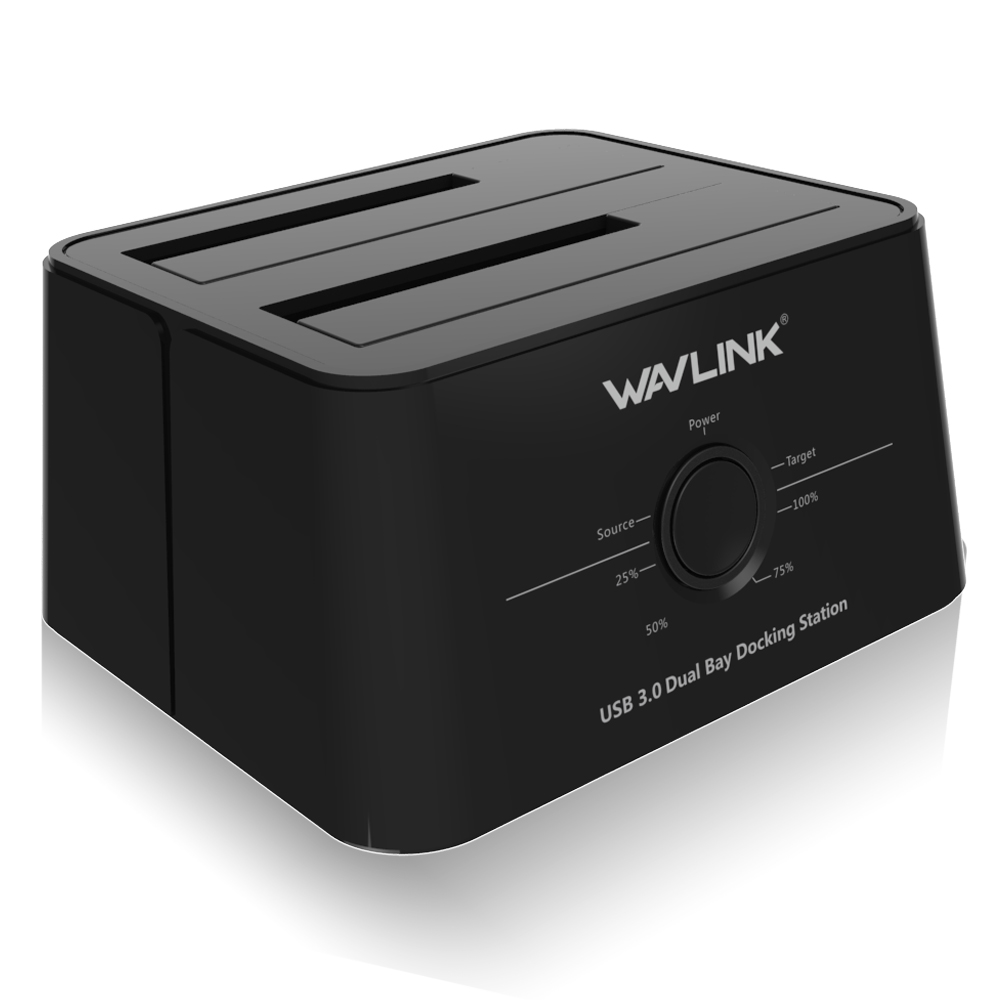 Find Wavlink US Plug USB 3 0 to SATA Dual Bay 2 5 3 5Inch HDD SSD Enclosure Hard Drive Docking Station for Sale on Gipsybee.com with cryptocurrencies