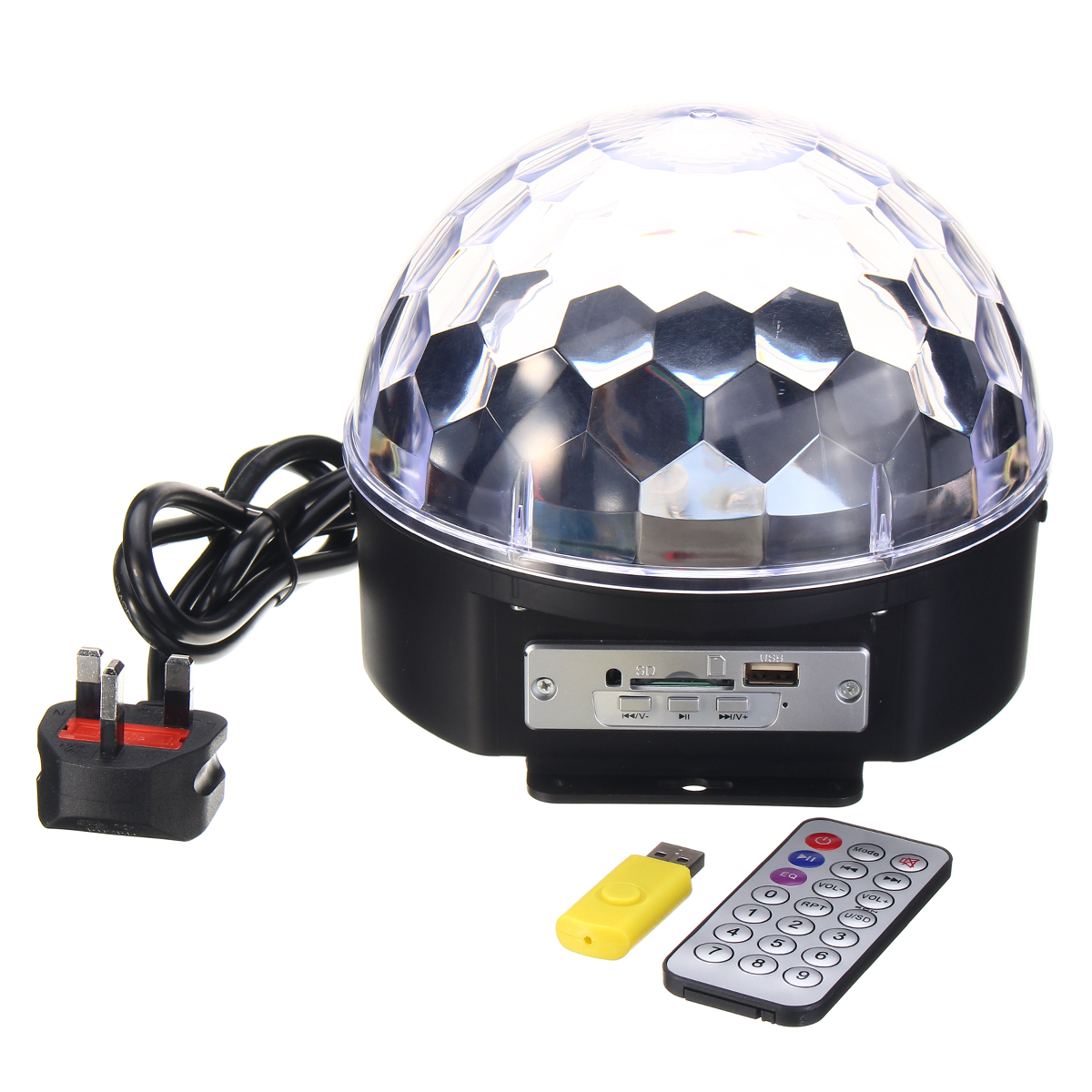 Find 18W Crystal Ball Magic RGB LED Stage Light Remote Control MP3 DJ Club Pub Disco Party Lamp AC100 240V for Sale on Gipsybee.com with cryptocurrencies