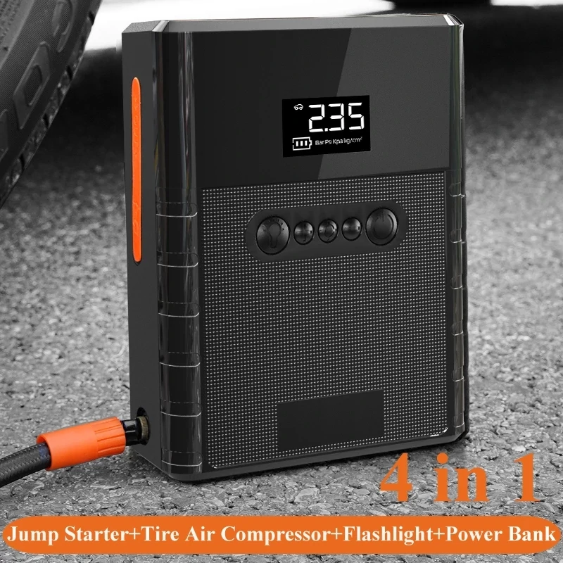Find OZIO 4 In 1 Car Jump Starter Pump Air Compressor 12000mAh Power Bank Car Battery Booster Charger Tire Inflator Starting Device for Sale on Gipsybee.com