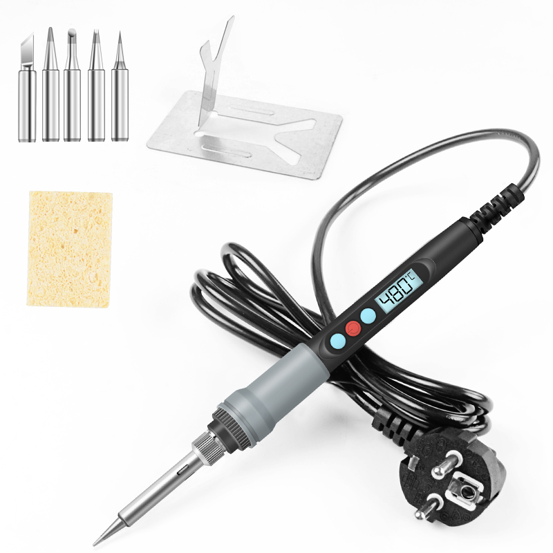 Find Handskit 110V/220V 60W/90W Adjustable Temperature Soldering Iron Set For cutting Welding Repair Welding for Sale on Gipsybee.com with cryptocurrencies