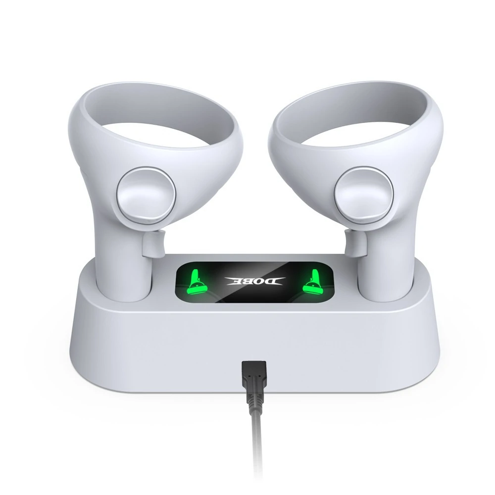 Find DOBE Charging Base Quick Charging Dock Fast Charger Stand for Oculus Quest 2 VR Controller with Battery Pack for Sale on Gipsybee.com