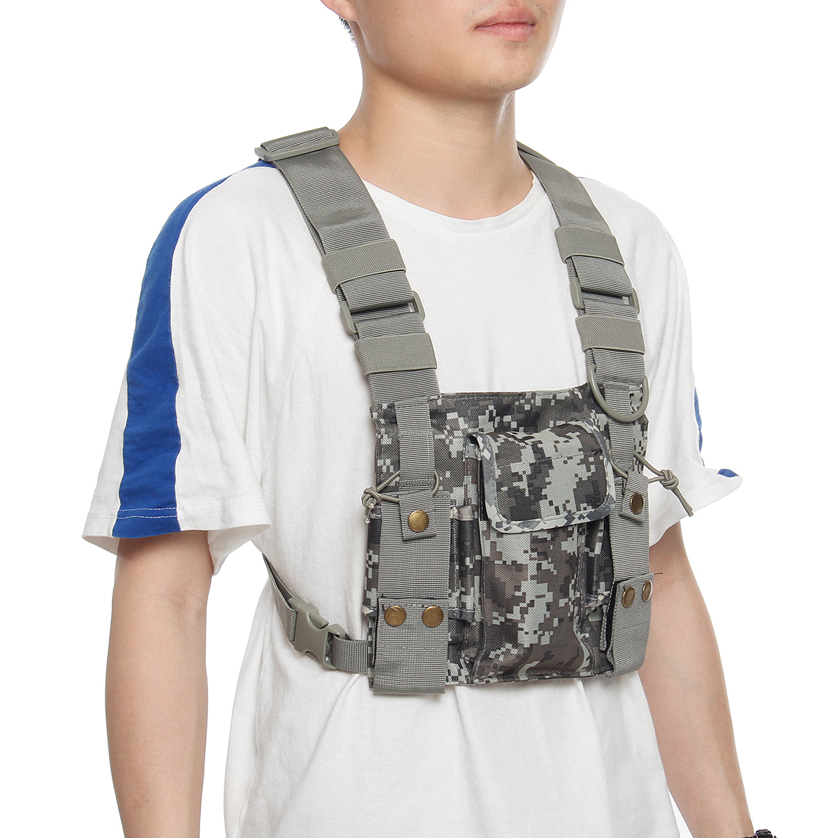 Find Radio Walkie Talkie Chest Pocket Harness Bag Backpack Holster Pouch Camouflage  for Sale on Gipsybee.com with cryptocurrencies
