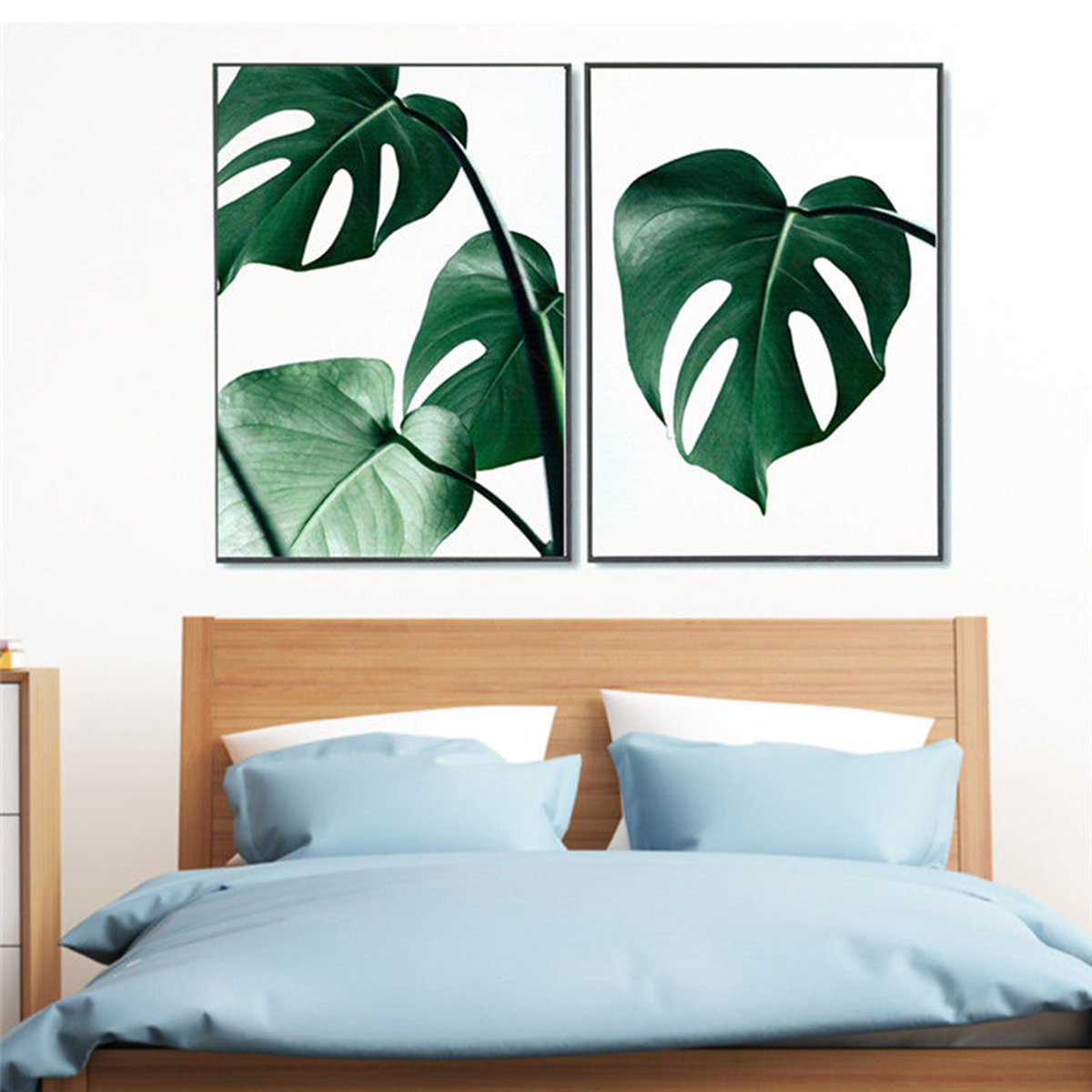 1 Piece Canvas Print Painting Nordic Green Plant Leaf Canvas Art Poster Print Wall Picture Home Decor No Frame—2
