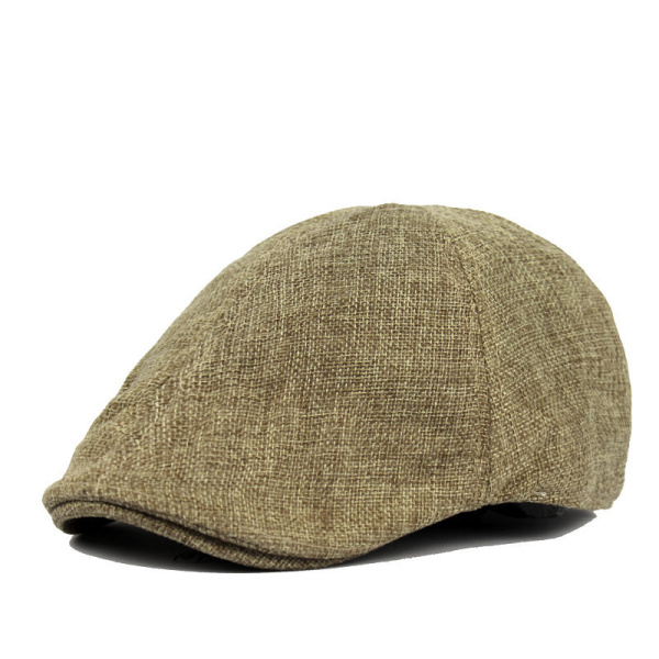 24SHOPZ Mens Vintage Beret Hats Casual Solid Color Forward Caps