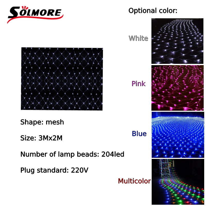 Find Solmore European Regulatory 10x3M 1000LED Boxed Curtain Lights 220V IP65 Waterproof Level IP44 Lamp Beads for Sale on Gipsybee.com with cryptocurrencies