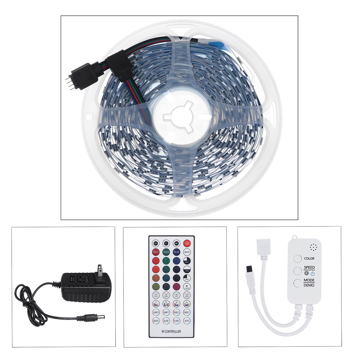 Find 5M/7 5M/10M/15 M Smart LED Strip Light RGB IP20 Waterproof Remote Control Strip Lamp for Sale on Gipsybee.com with cryptocurrencies