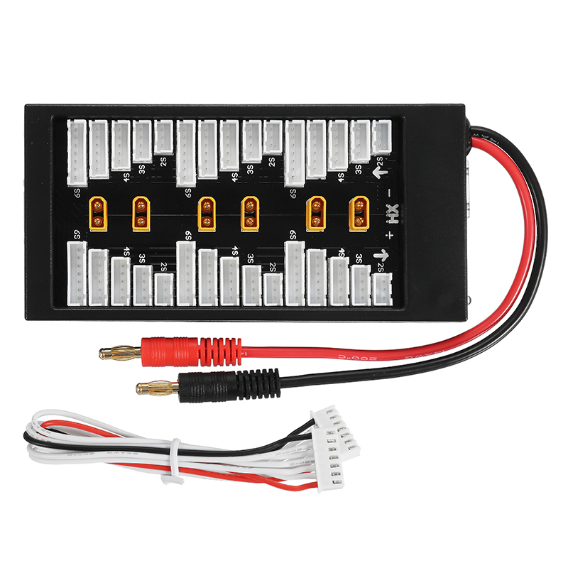 Amass XT30 Plug 2S-6S 40A Lipo Battery Parallel Charging Board for IMAX B6 UN A6 8