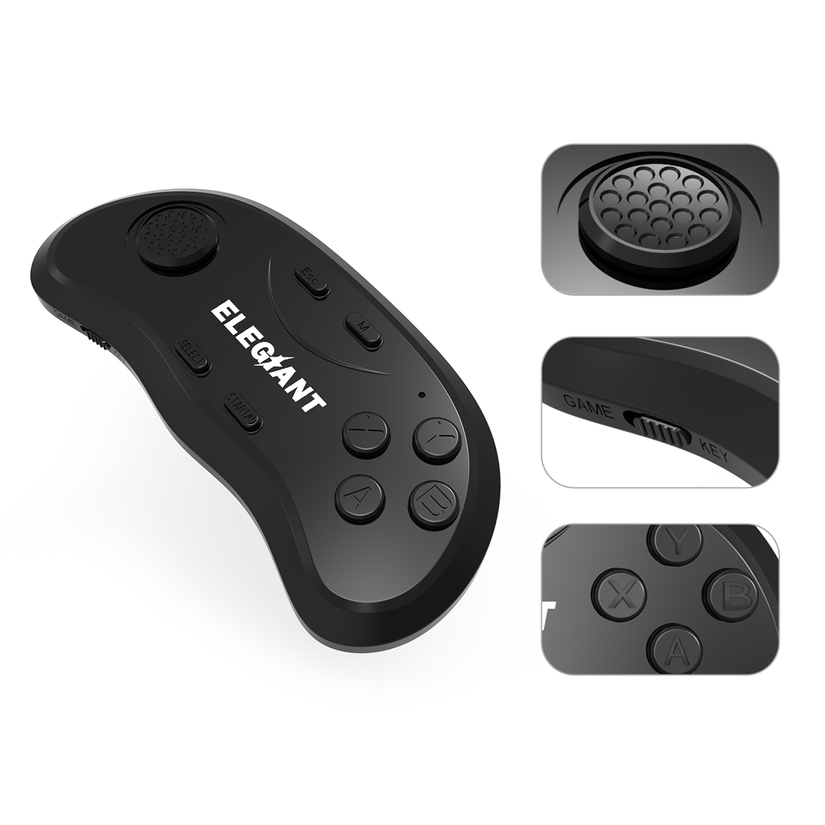 Find ELEGIANT 2 Generation bluetooth 3 0 VR Glasses Remote Control Gamepad For Android IOS PC for Sale on Gipsybee.com with cryptocurrencies