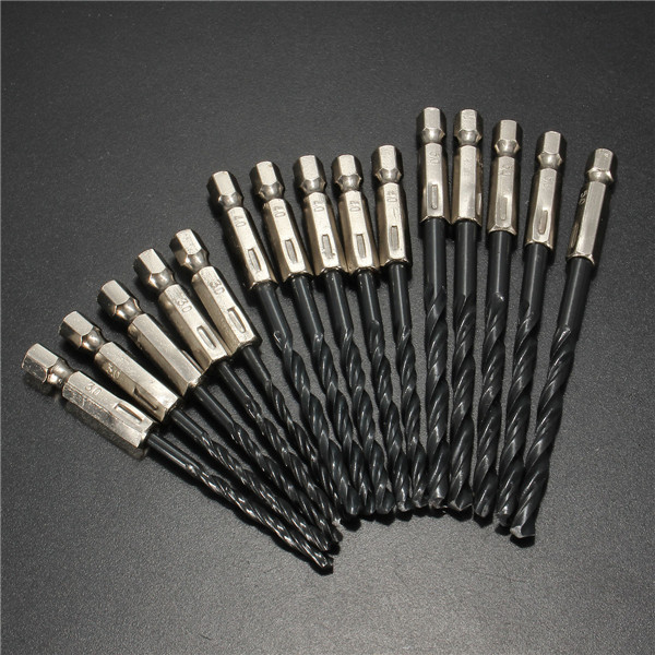 Countersink 8pcs 1//2 Inch Shank H Twist Drill Bit Set 9//16 to 1 Inch Twist Drill for Wood Metal Wood Working Tool