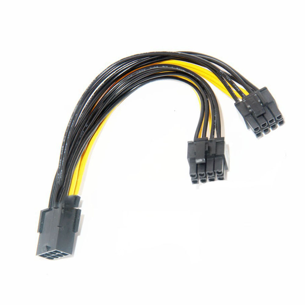 Find 8P Female to Dual 6 2pin Male Graphics Card Power Cable Graphics Card 8P to Dual 8P Power Supply Cable Transfer Wiring for Sale on Gipsybee.com with cryptocurrencies