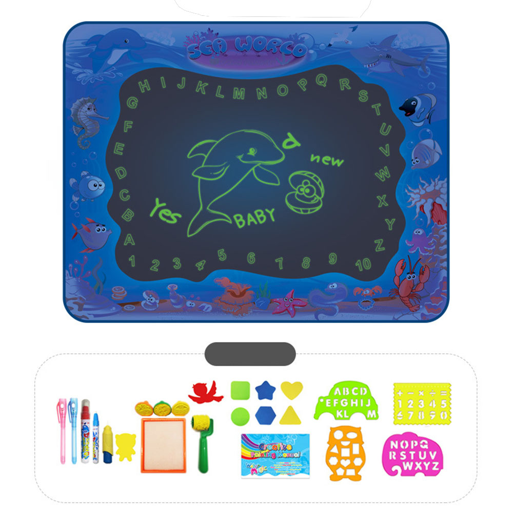 Find 23Pcs Luminous Magic Water Canvas Color Writing Blanket Graffiti Blanket Safe Clean Drawing Paper For Children for Sale on Gipsybee.com with cryptocurrencies