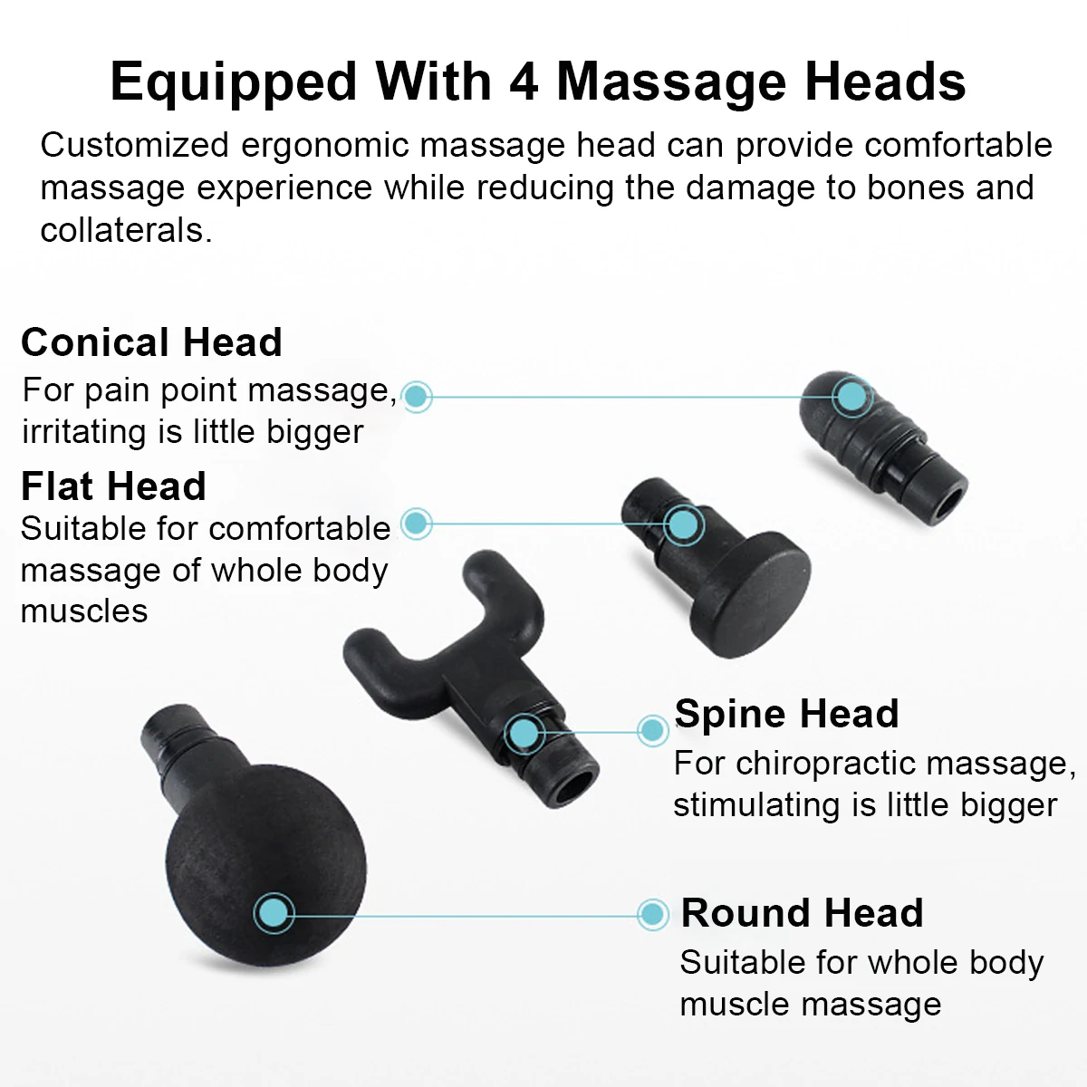 Find Electric Percussive Massager Percussion Massager Hand Held Therapy Device For Relaxing Shock Vibration Deep Muscles for Sale on Gipsybee.com