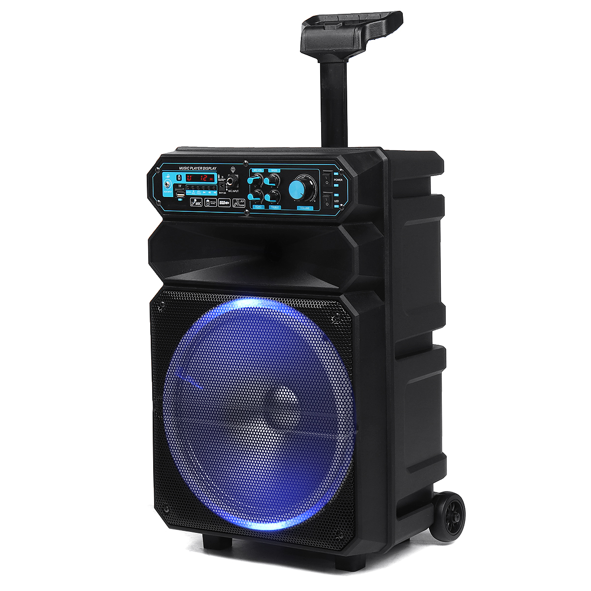 Find Bakeey Ds-1206 12 inch 50W High Power bluetooth Sound Square Loud Speaker Outdoor Singing Subwoofer with HD Mic for Sale on Gipsybee.com with cryptocurrencies