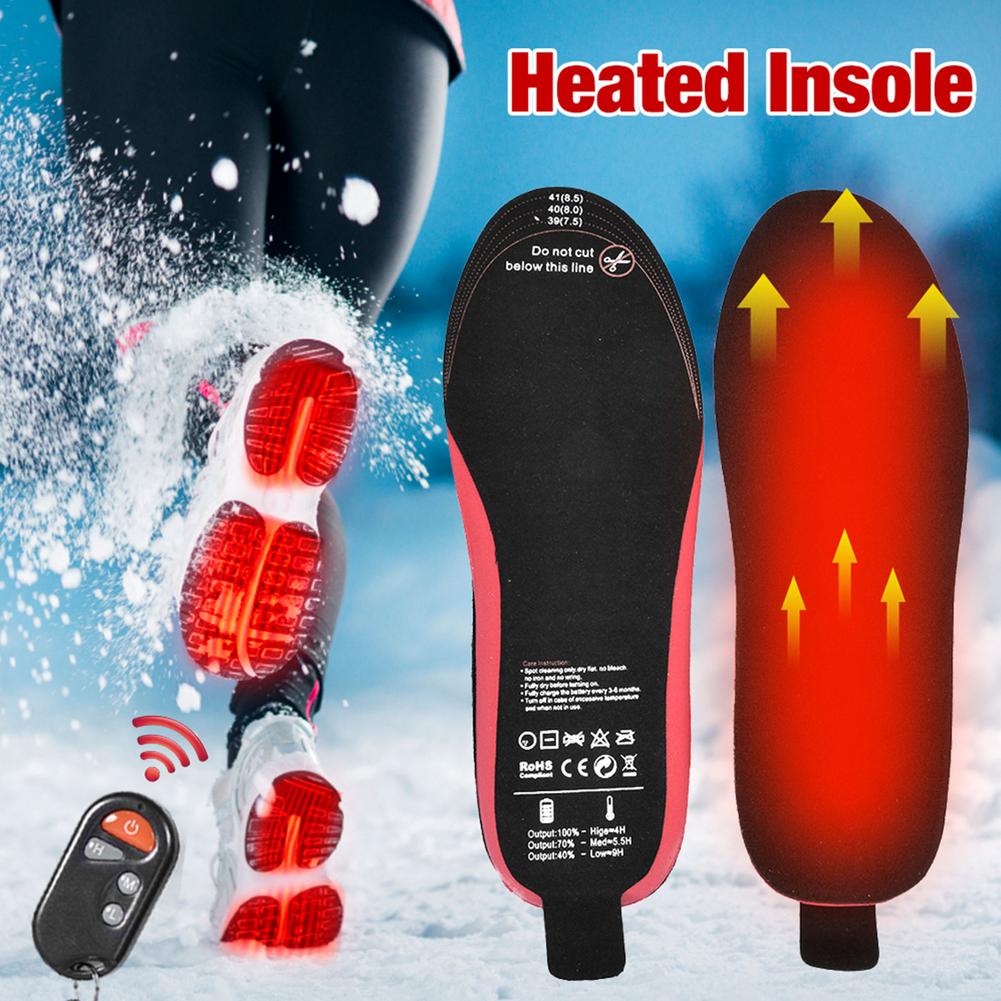 Find USB Heated Insole Rechargeable Foot Warmer With Remote Control Winter Heating Insole Outdoor Sports Heated Shoe Insoles 35 46 for Sale on Gipsybee.com