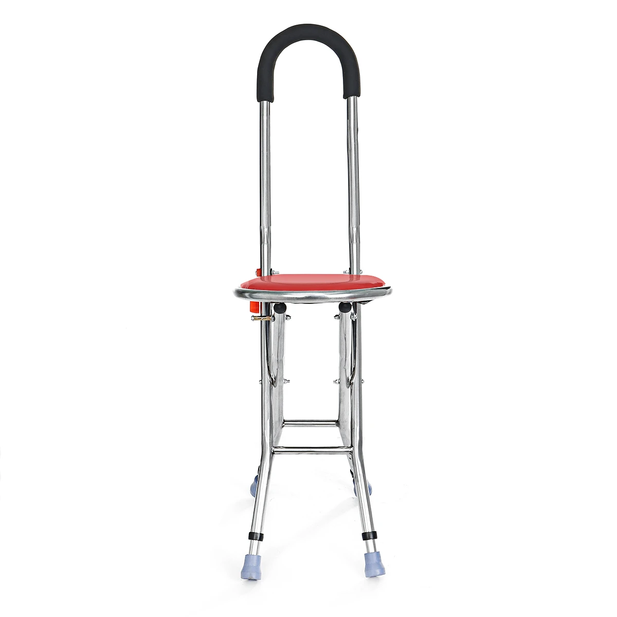 Find Adjustable Height Folding Stainless Steel Cane Chair Seat Portable Walking Stick for Sale on Gipsybee.com