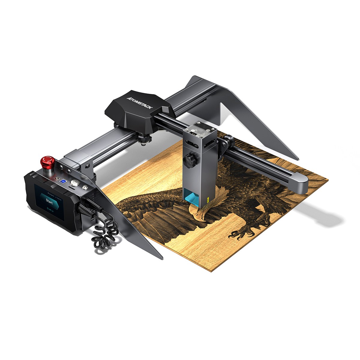 Find New ATOMSTACK P9 M50 Portable Dual Laser Engraving Cutting Machine 10W Output Power DIY Laser Engraver Cutter 304 Mirror Stainless Steel Engraving Support Offline Engraving 20mm Wood Cutting 15mm Acrylic Cutting for Sale on Gipsybee.com with cryptocurrencies