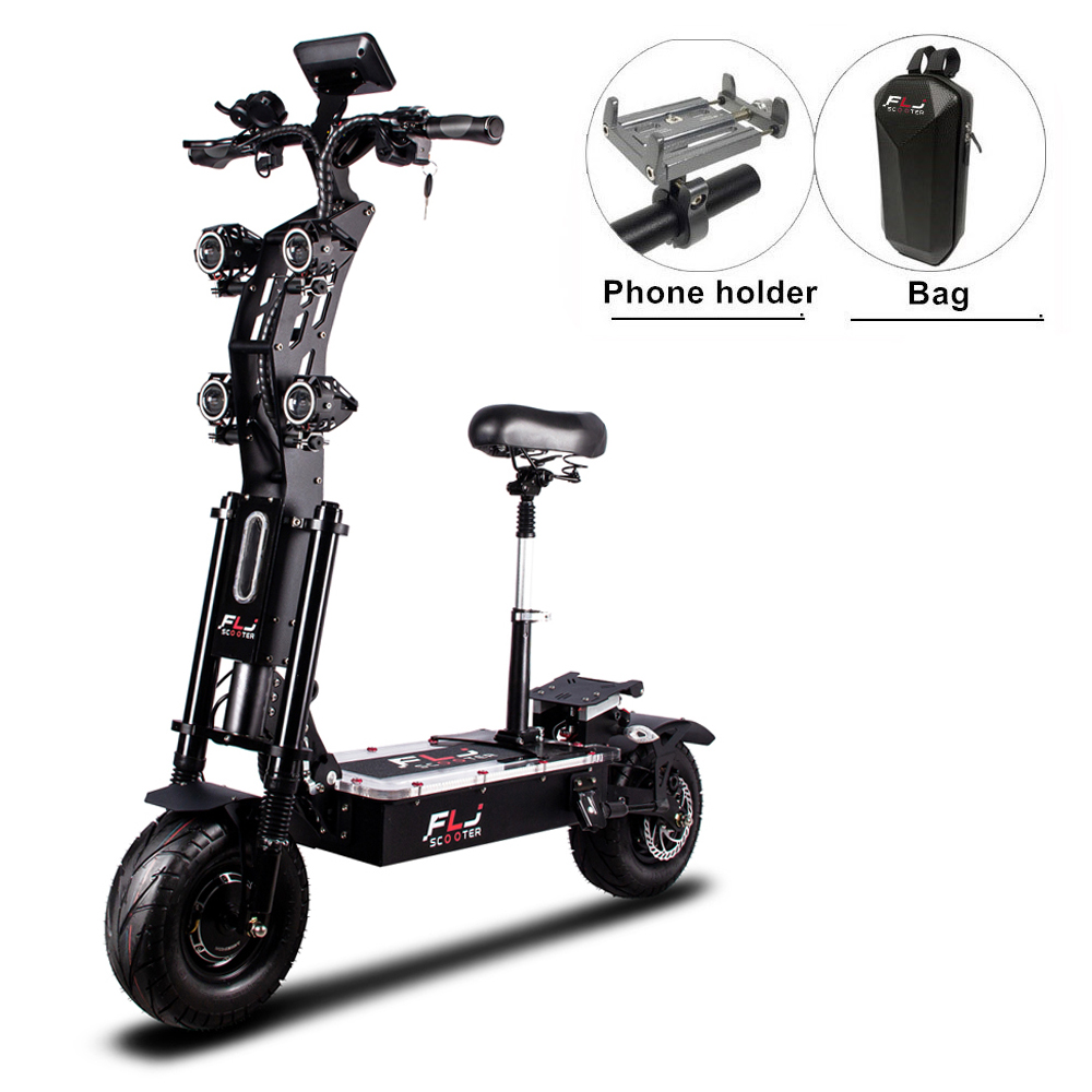 Find EU DIRECT FLJ SK2 45Ah 72V 8000W Dual Motor Folding Moped Electric Scooter 13inch 90Km/h Top Speed 90 130km Mileage Range Max Load 180Kg for Sale on Gipsybee.com with cryptocurrencies
