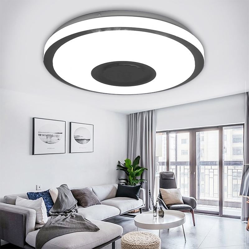 Find AC220V/110-240V 38cm LED RGB Music Ceiling Lamp bluetooth APP+Remote Control Kitchen Bedroom Bathroom for Sale on Gipsybee.com with cryptocurrencies