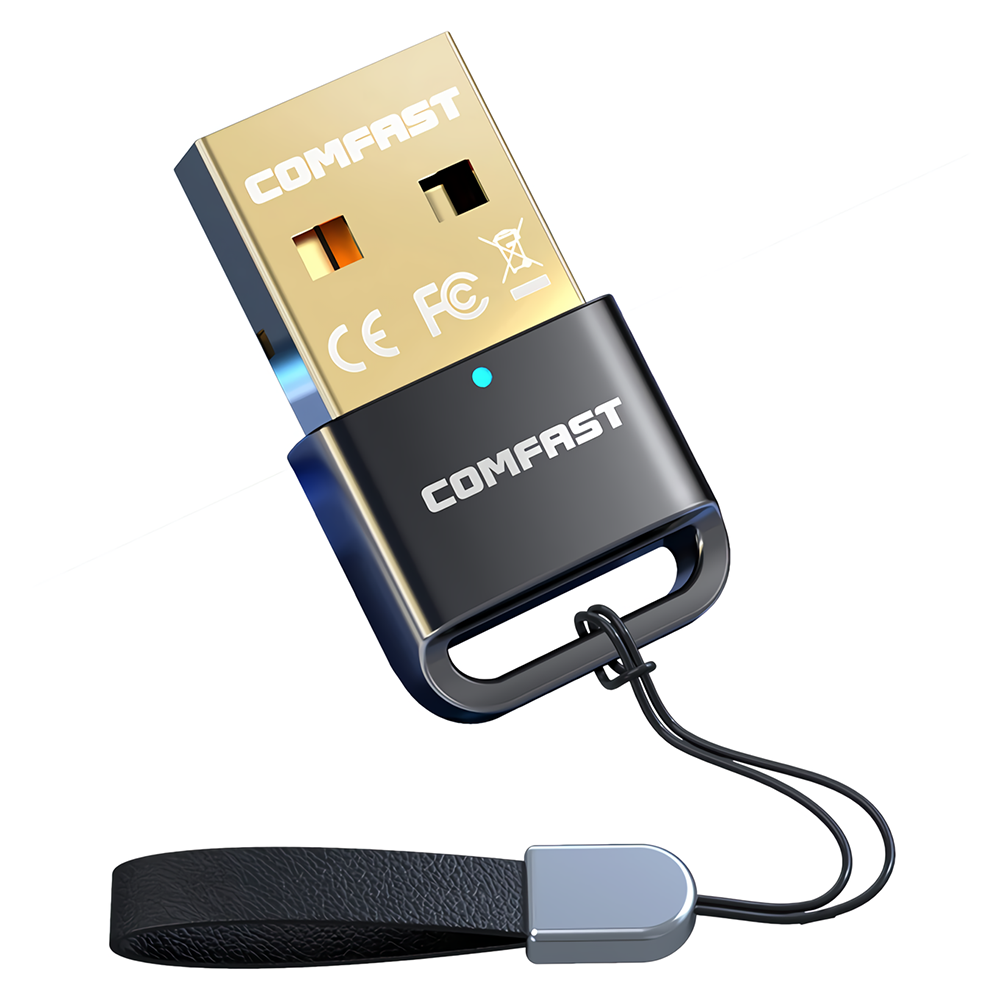 Find Comfast B03 bluetooth5 1 Adapter USB Wireless bluetooth Receiver Transmitter With Lanyard for Laptop Wireless Headset Audio Desktop Computer for Sale on Gipsybee.com with cryptocurrencies
