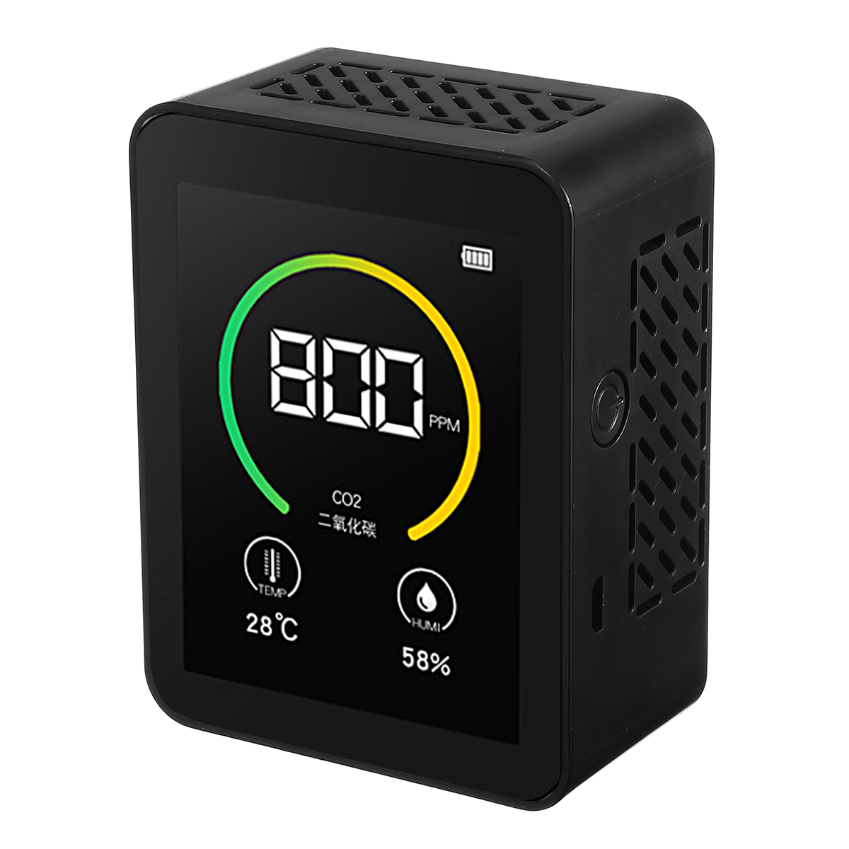 Find Gas Co2 Sensor Detector Air Quality Monitor Analyzer W/ Temperature Humidity Display for Sale on Gipsybee.com with cryptocurrencies