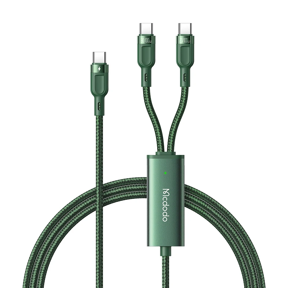 Find MCDODO CA 747 2 in 1 Type C to Dual Type C Line 1 2m 5A 100W PD Fast Charge Cable for HUAWERI XIAOMI for Sale on Gipsybee.com