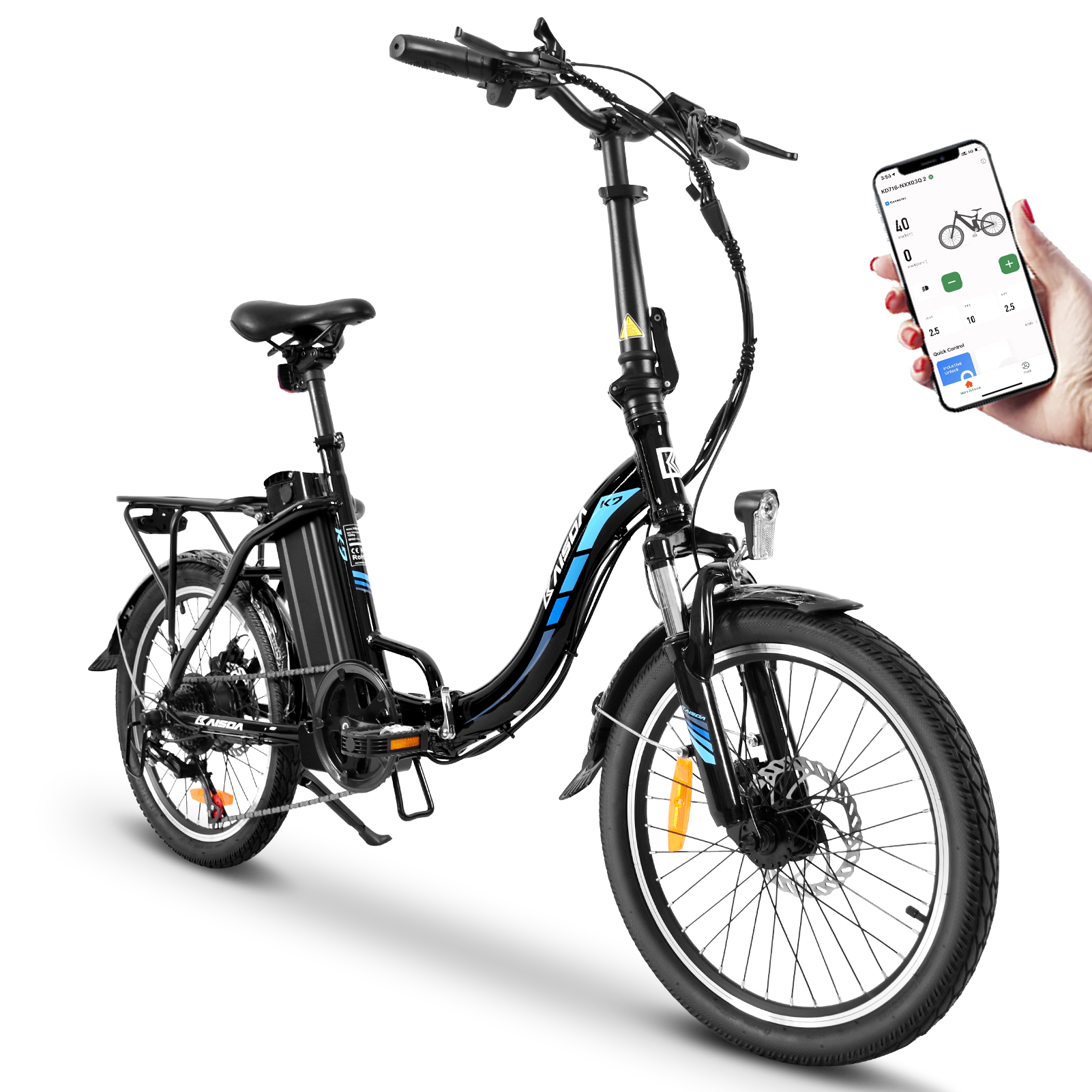 Find EU Direct KAISDA K7 36V 12 5AH 350W 20inch Electric Bicycle Disc Brake 45 75KM Mileage 120KG Payload Electric Bike for Sale on Gipsybee.com with cryptocurrencies