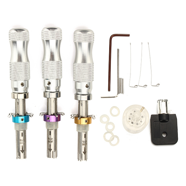 Find 3Pcs Tubular 7 Pins Lock Pick Tools with Transparent 7 Pin Tubular Lock Cylinder Locksmith Tools for Sale on Gipsybee.com with cryptocurrencies