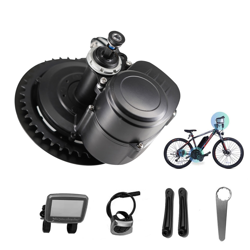 Find EU Direct TongSheng TSDZ2 36V 350W Electric Bike Mid Drive Motor with VLCD5 Screen 42T Discs Bicycle Conversion Accessories for Sale on Gipsybee.com with cryptocurrencies