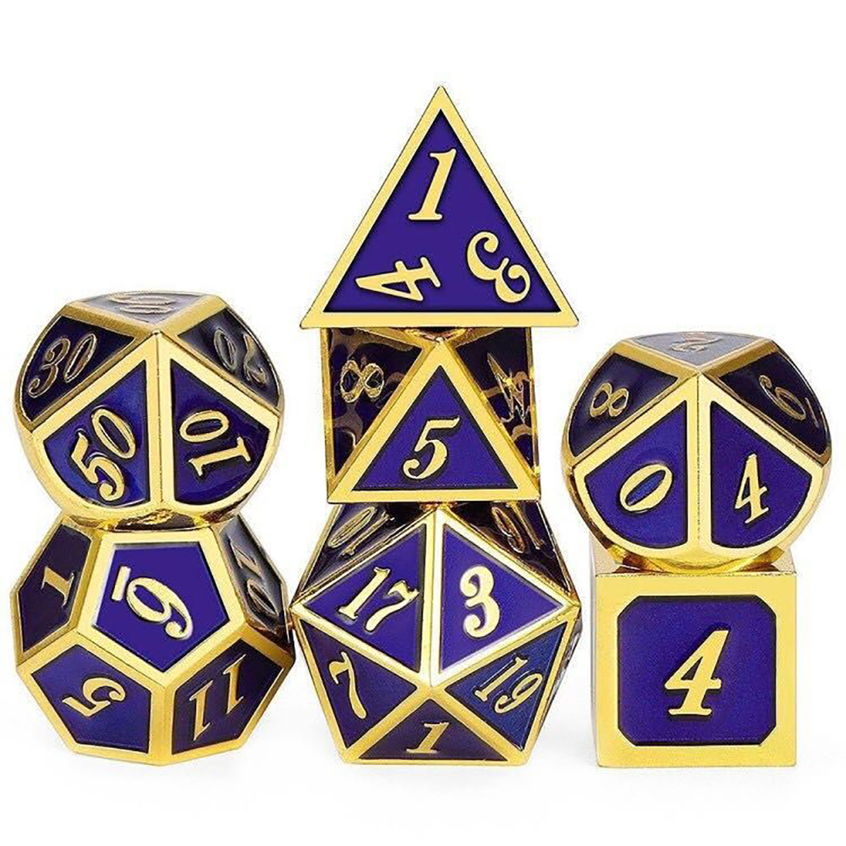 Find 7 Pcs/Set Metal Dice Set Role Playing Dragons Table Board Game Toys With Cloth Bag Bar Party Game Dice for Sale on Gipsybee.com with cryptocurrencies
