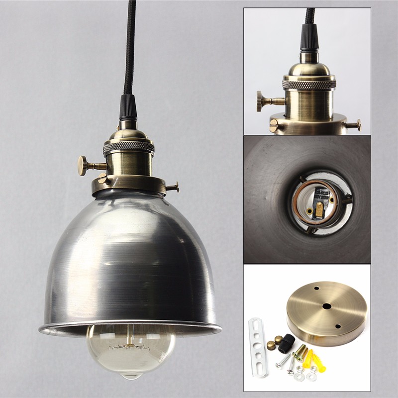 Find E27 Vintage Retro Hanging Pendant Light Ceiling Lamp Shade Fixture Lampshade for Sale on Gipsybee.com with cryptocurrencies