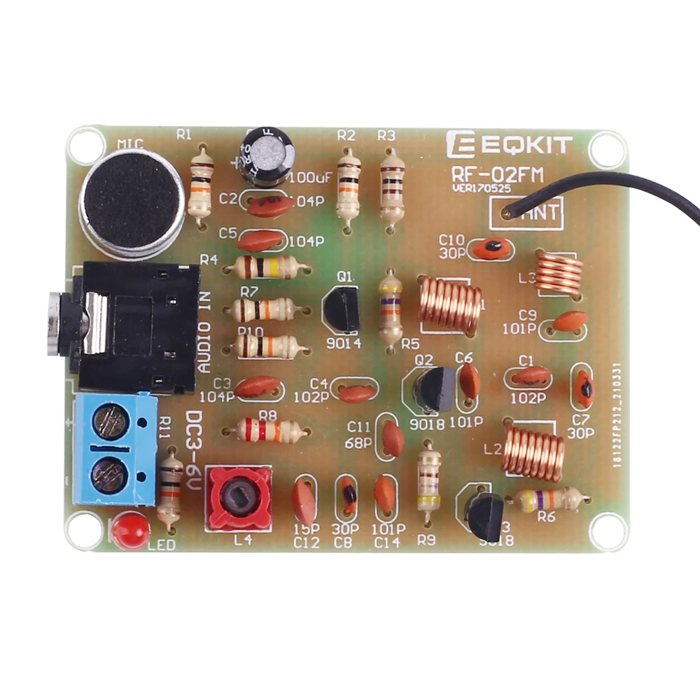 Find 88-108MHz DIY Kit FM Radio Transmitter and Receiver Module Frequency Modulation Stereo Receiving PCB Circuit Board for Sale on Gipsybee.com with cryptocurrencies