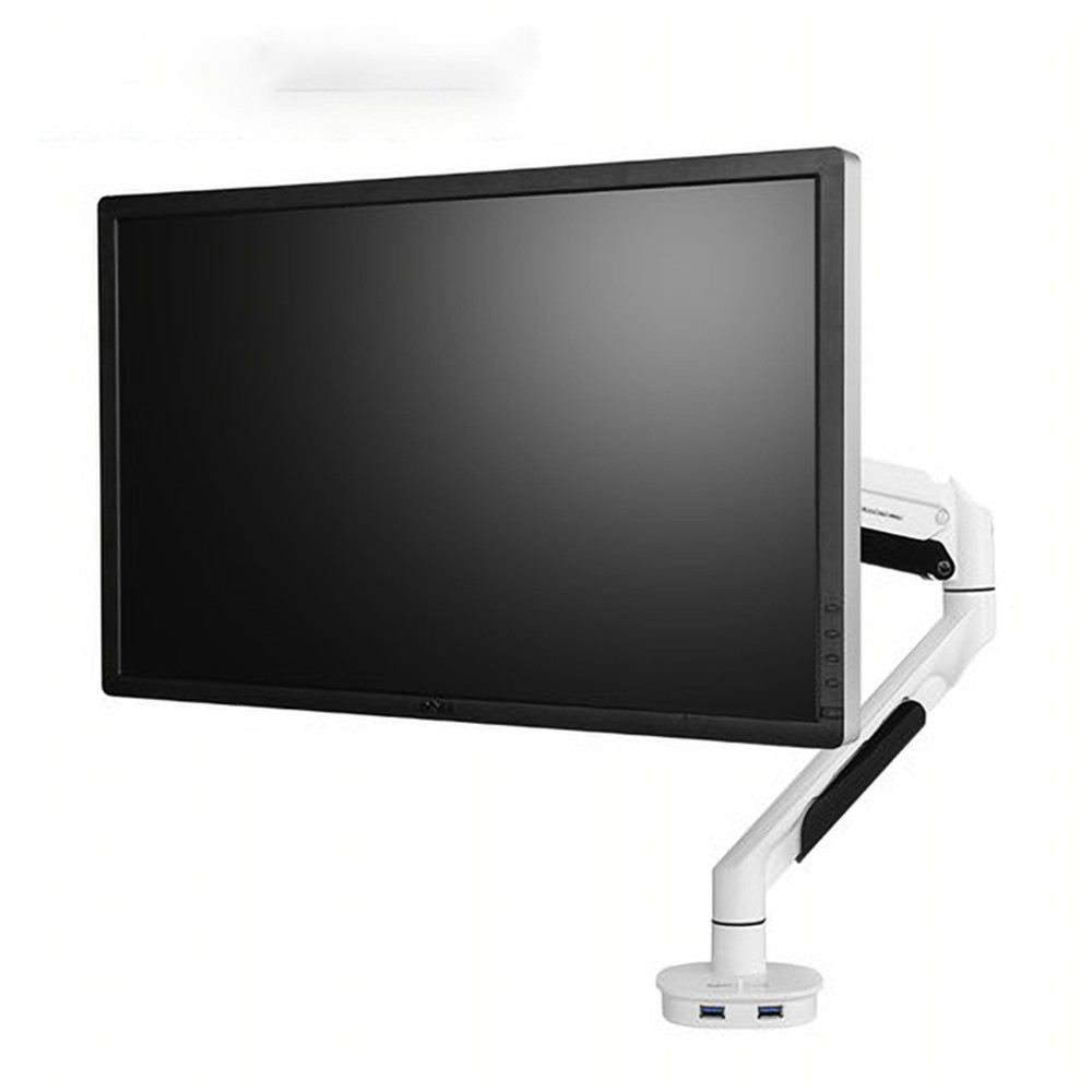 Find Loctek Q7 Monitor Stand White Desktop Gas Spring Monitor Holder Mount Arm Full Motion Display Stand With Two USB Ports for Sale on Gipsybee.com with cryptocurrencies