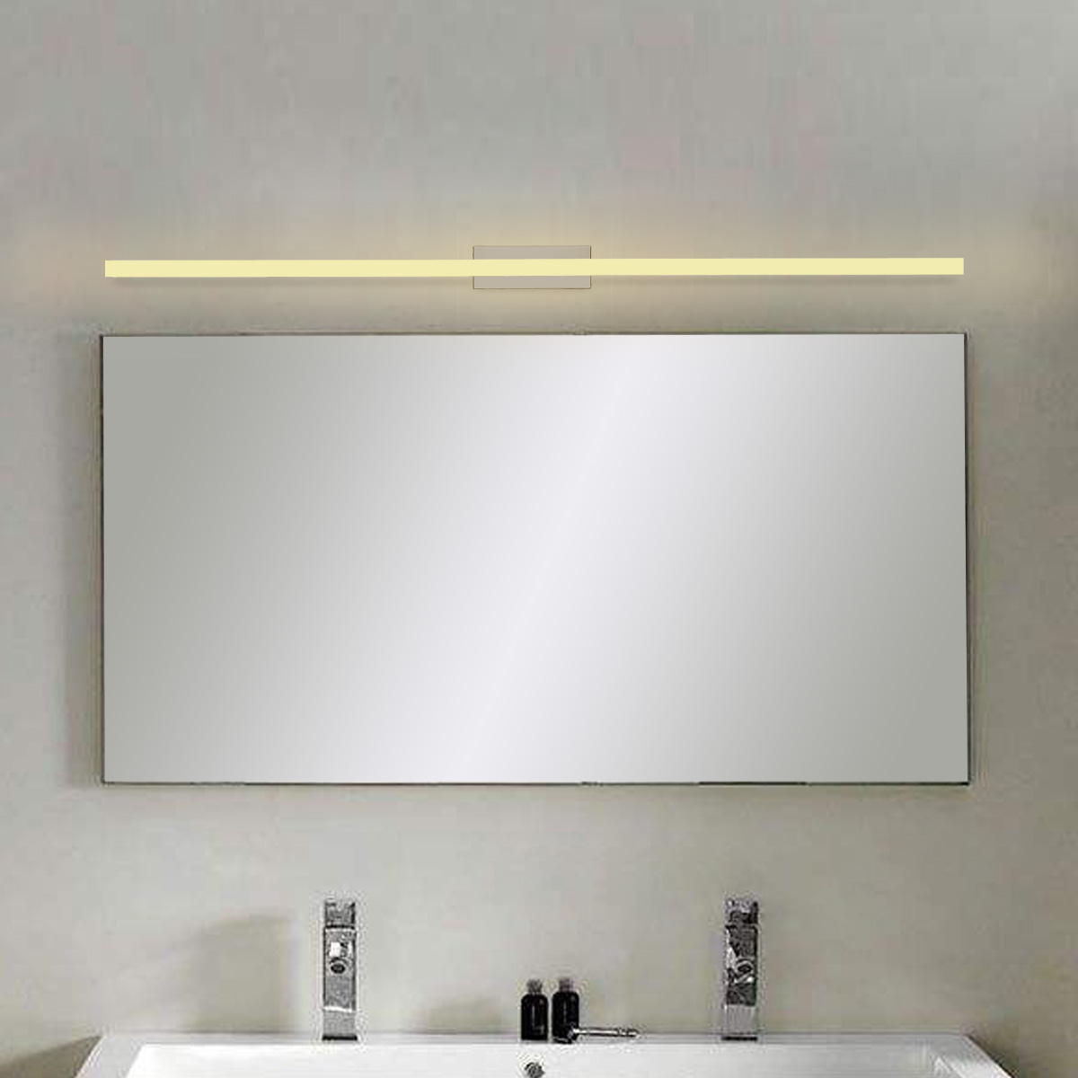 Find 120cm 20W 96 LED Mirror Front Lamp Morden Wall Lamp Stainless Steel 1600LM 85 265V for Sale on Gipsybee.com with cryptocurrencies