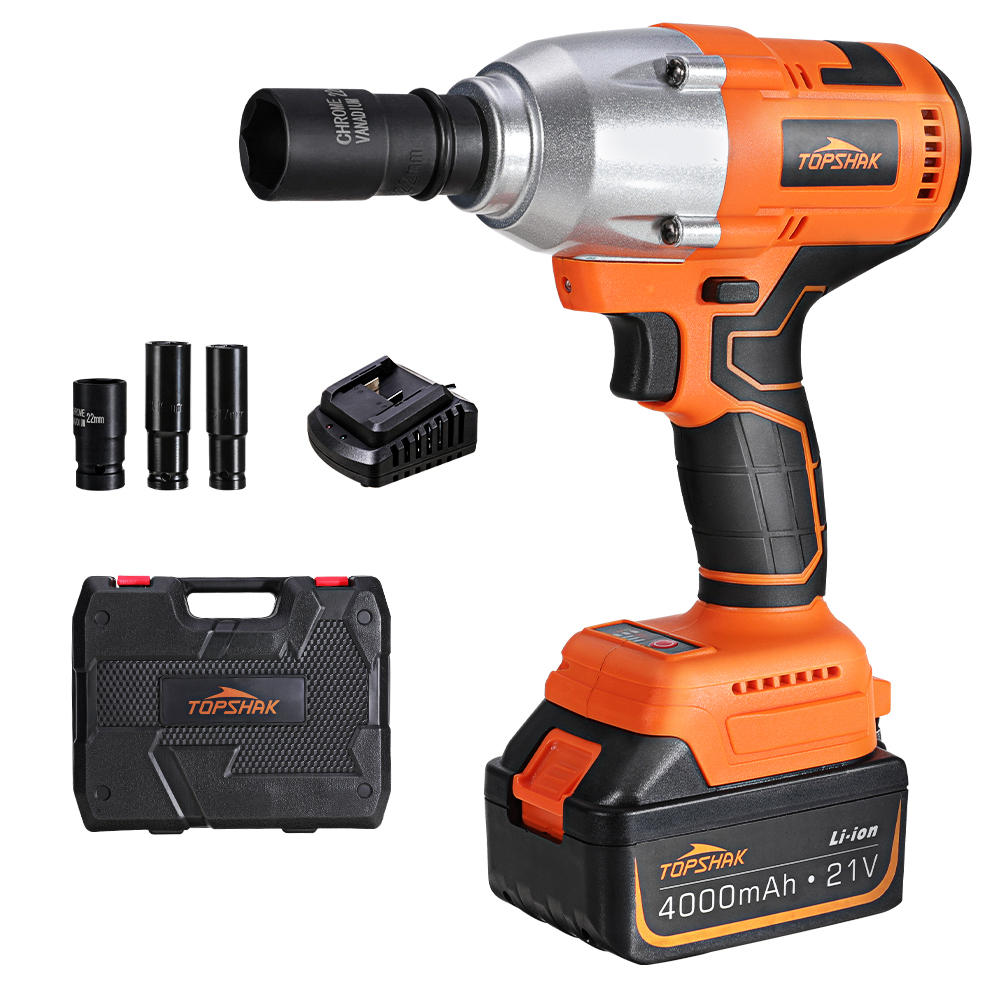 Find TOPSHAK TS PW3 550N m Max 3000 BPM Brushless Cordless Electric Impact Wrench Repairing Tools for DIY with 4 0Ah Lithium Ion Battery also suit for Makita for Sale on Gipsybee.com with cryptocurrencies