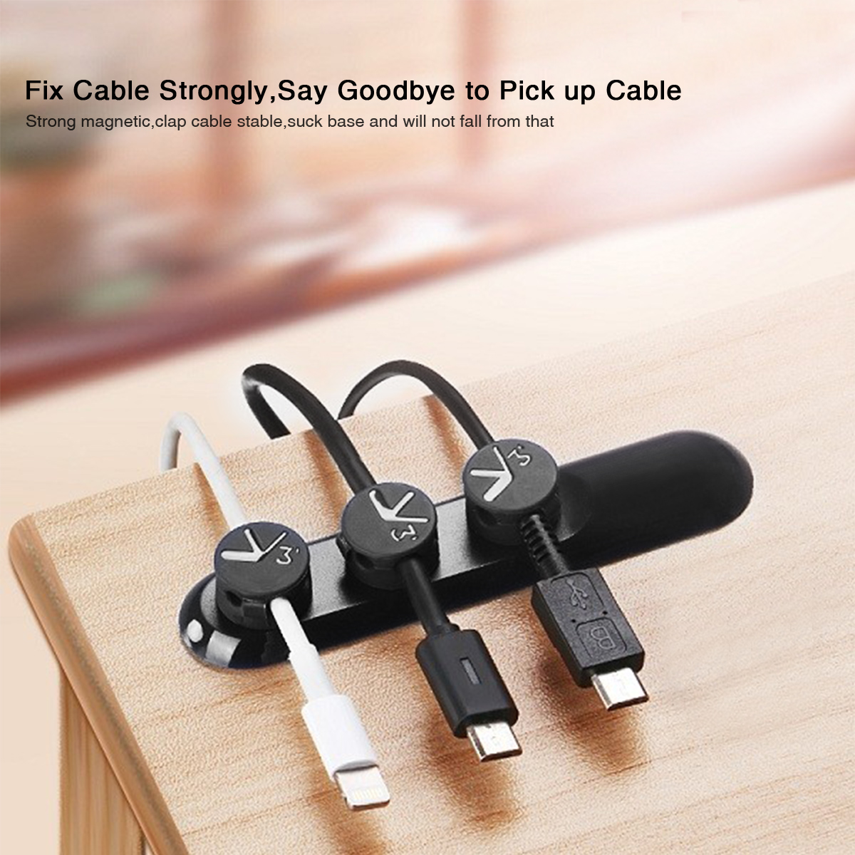 Find [5PCS] Bcase TUP Data Cable Organizer Magnetic Cable Clips Wire Management for Sale on Gipsybee.com with cryptocurrencies