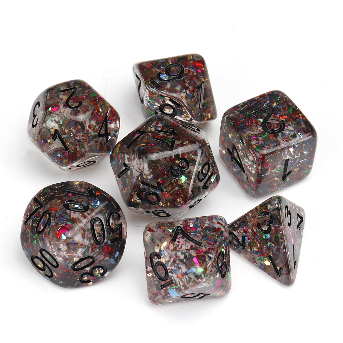 Find 7pcs Polyhedral Dice for Dungeons and Dragons Party Game Toy With Bag for Sale on Gipsybee.com with cryptocurrencies