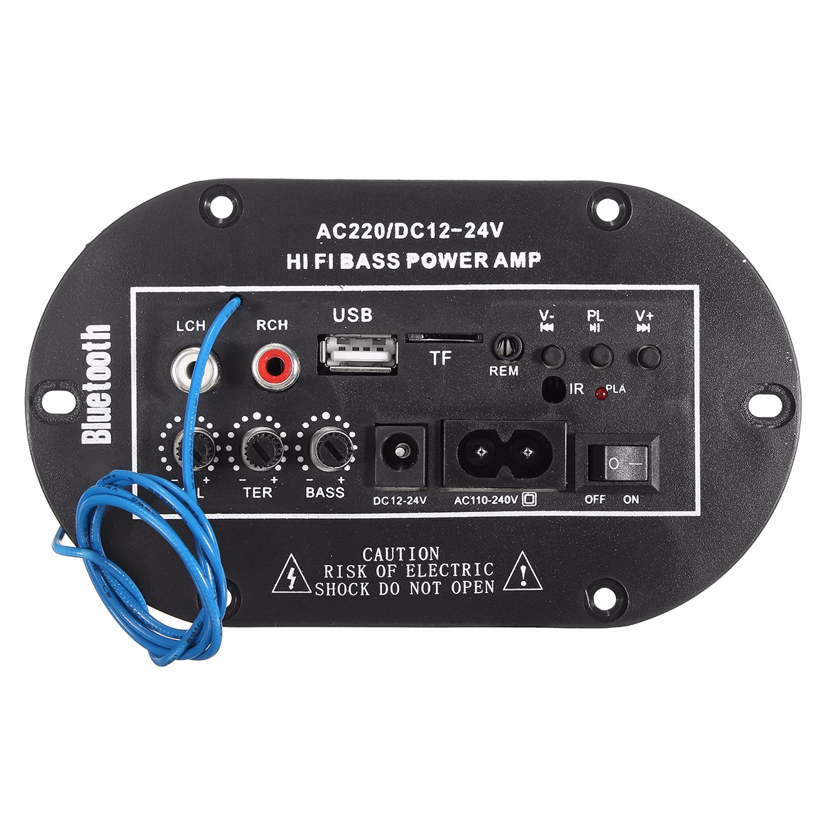 Find AC 220V/DC 12V/24V 50W Car Bluetooth Subwoofer Hi Fi Bass Amplifier Board Audio TF USB with Remote Controller for Sale on Gipsybee.com with cryptocurrencies