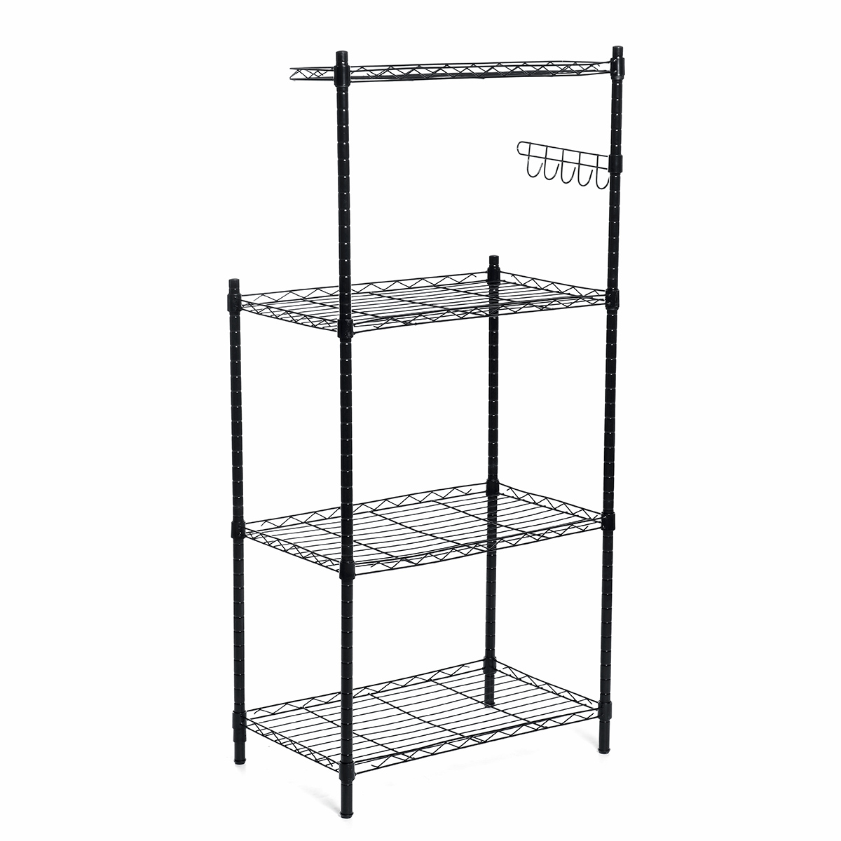 3 Tier Storage Rack Microwave Stand Shelf Spice Shelves Metal Home Office—3