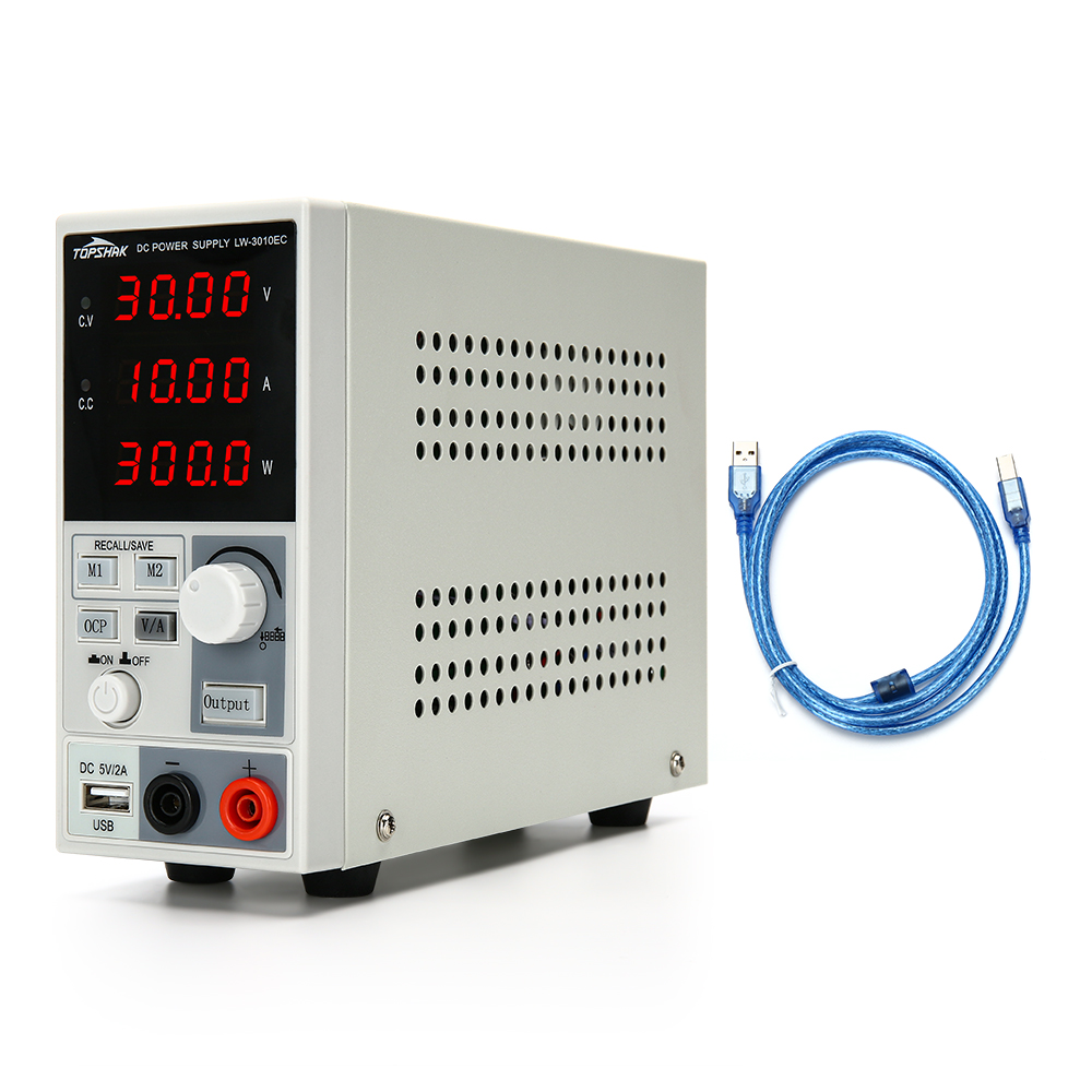 Find Topshak Professional 220V/110V 0 30V 0 10A 300W Programmable DC Power Supply Display Adjustable Regulated Power Supply for Sale on Gipsybee.com with cryptocurrencies