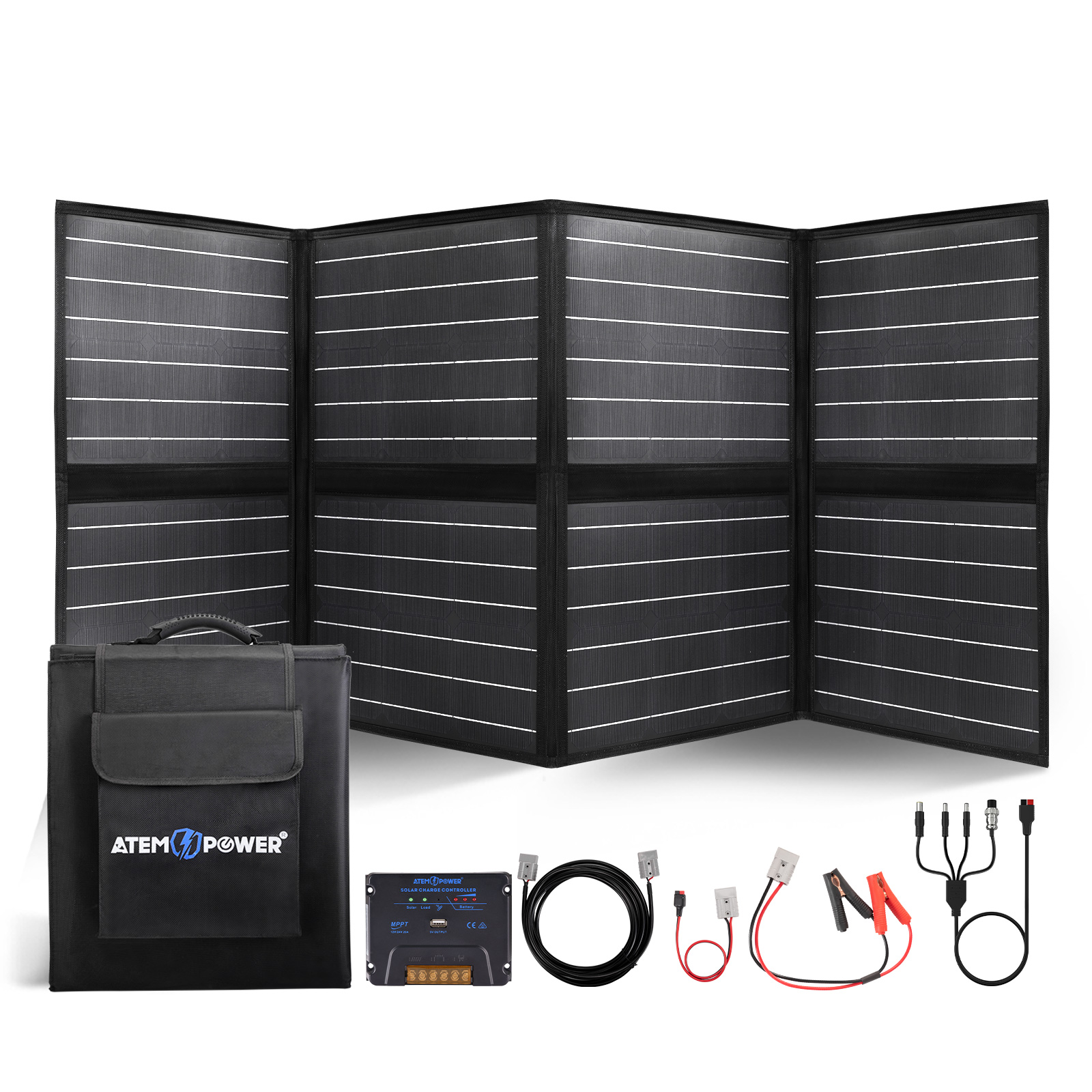 Find US Direct ATEM POWER VASPBAG 2S UFA 200W Portable Monocrystalline Solar Panel Equipped With 20A MPPT Charger Controller Suitable For Outdoor RV Boat Camping for Sale on Gipsybee.com with cryptocurrencies