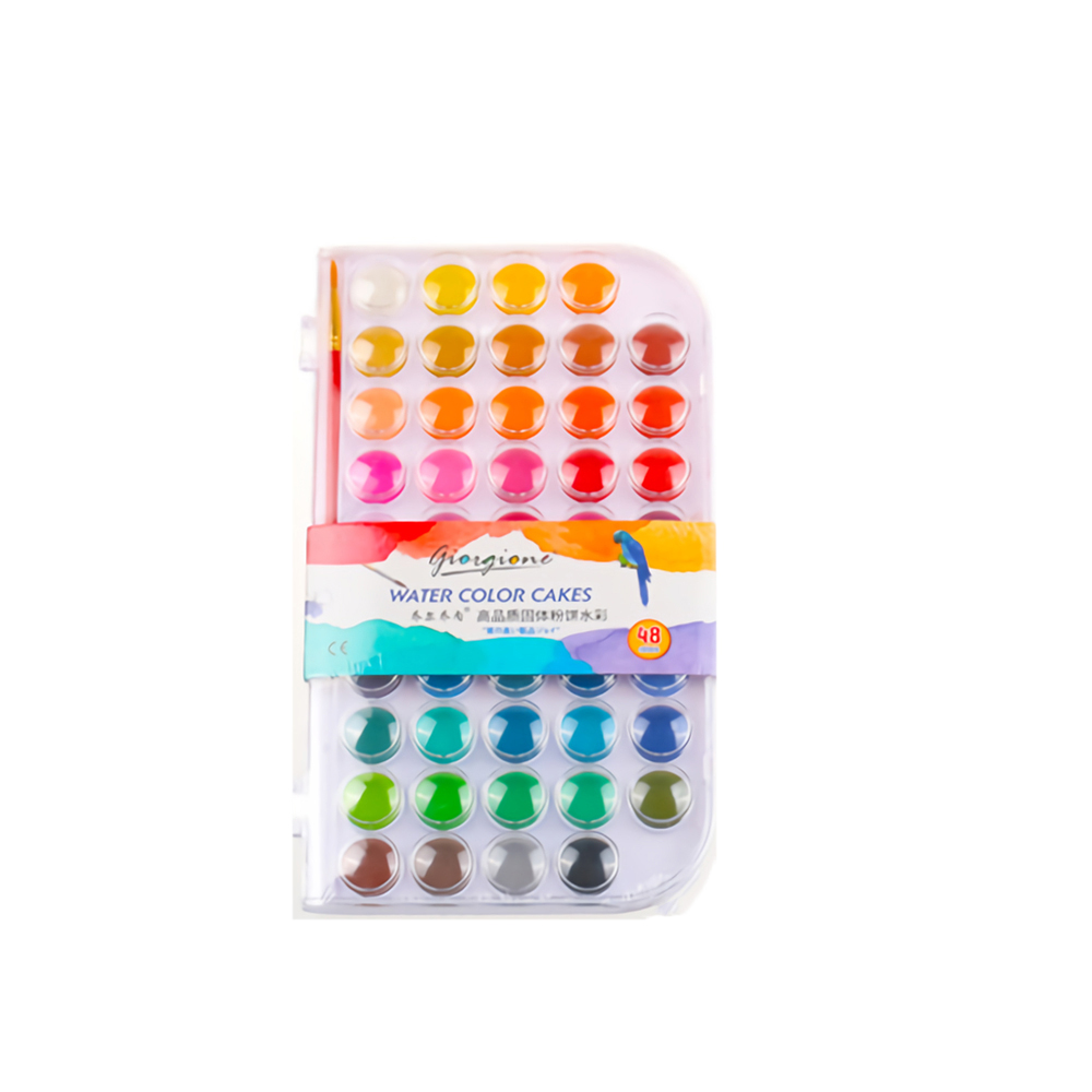 Find Giorgione Solid Watercolor Pigment Paint Set With Wooden Pole Brush Pen Portable Watercolor Gouache Pigments Art Stationery for Sale on Gipsybee.com with cryptocurrencies
