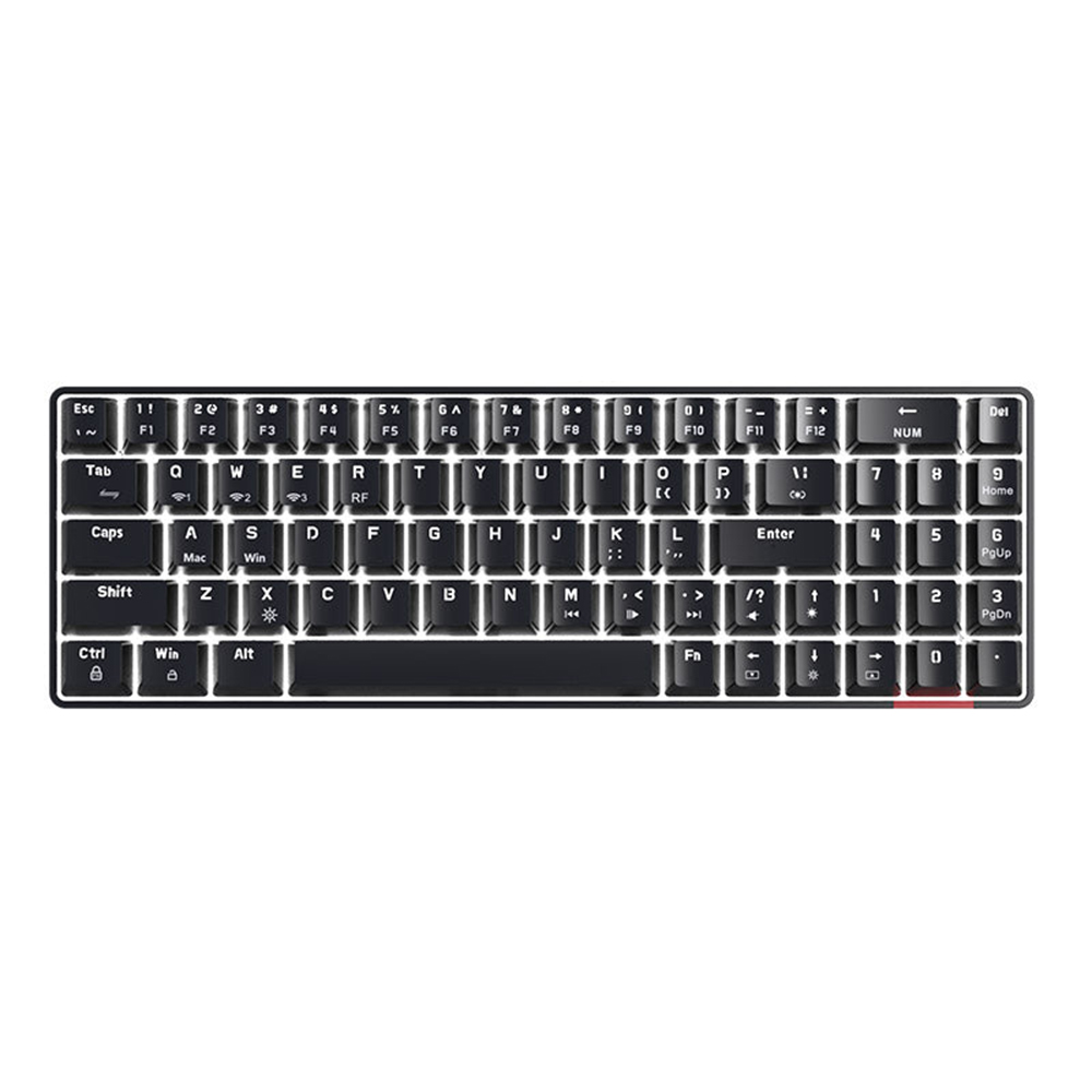 Find Ajazz AK692 Mechanical Keyboard 69 Keys ABS Translucent Keycaps Triple Mode bluetooth 5 0 2 4G Wireless Type C Wired Hot Swappable Blue/Brown/Red Switch Macro Programming Musical Rhythm RGB Backlit Gaming Keyboard for Sale on Gipsybee.com with cryptocurrencies