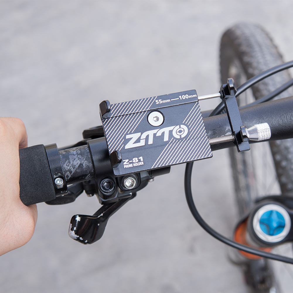 Find ZTTO Z 81 Universal Outdoor Vlog Recording Aluminum Alloy MTB Motorcycle Road Bike Bicycle Handlebar GPS Mobile Phone Holder Stand for Devices between 55 100mm Width for Sale on Gipsybee.com with cryptocurrencies