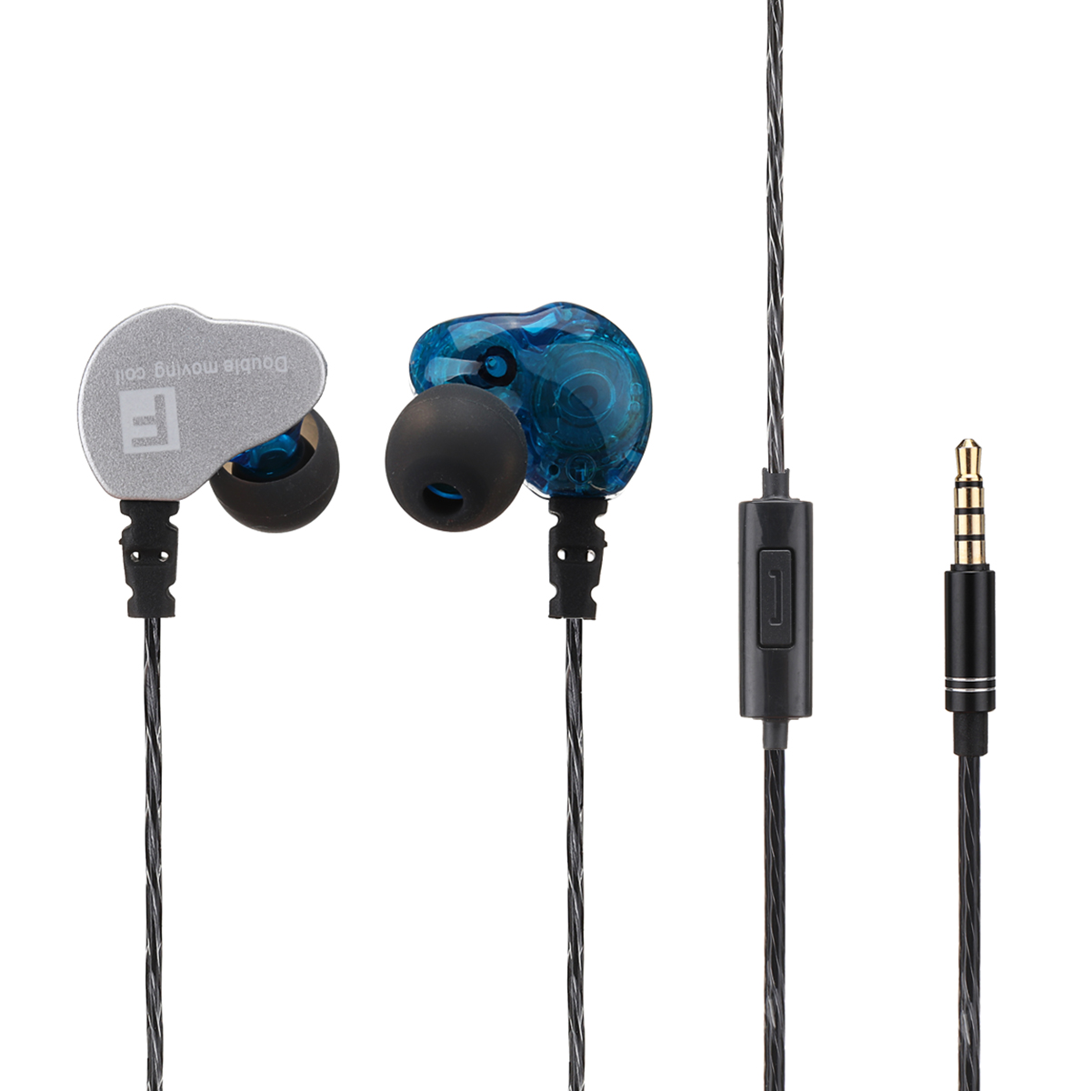 Find Double Dynamic Universal Earphone Bass In ear Waterproof Mobile Phone Headset for Sale on Gipsybee.com with cryptocurrencies